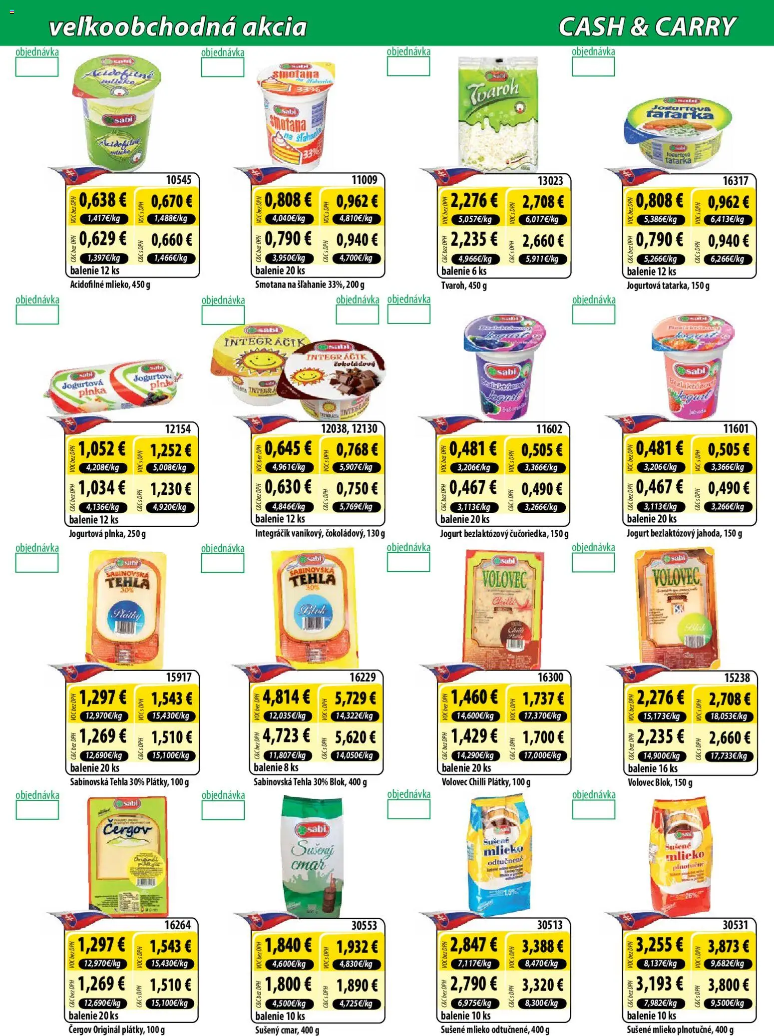 Nové Milk Agro akcie – leták je platný od 10.06.2026 | Strana: 2 | Produkty: Mlieko, Chilli, Sušené mlieko, Smotana na šľahanie