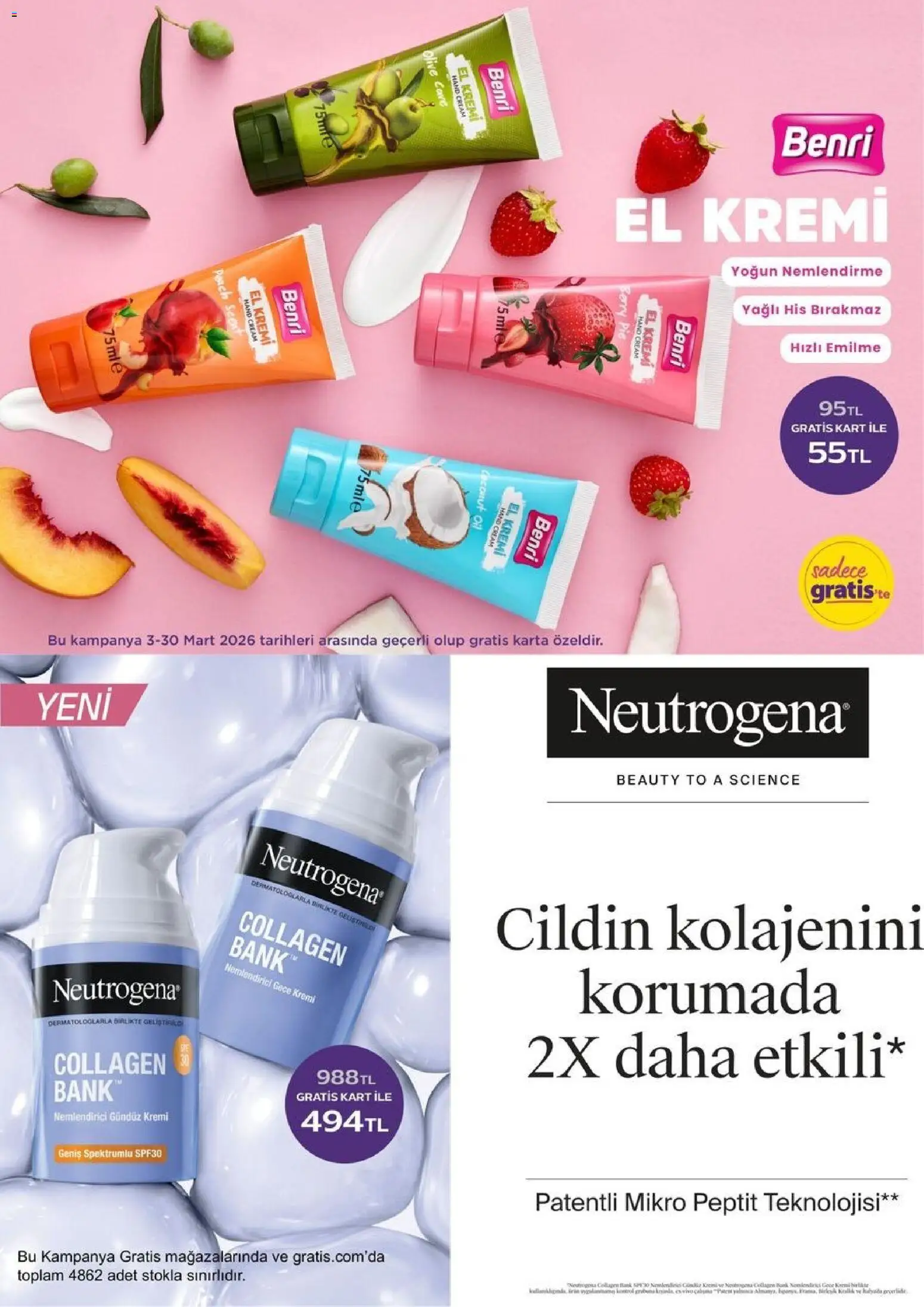 Gratis Katalog - 02.03.2026 tarihinden itibaren geçerlidir | Sayfa: 31 | Ürünler: Krem, El kremi