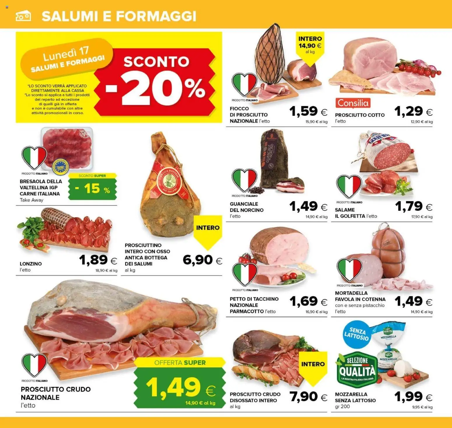 Volantino Oasi del 09/08/2026 | Pagina: 8 | Prodotti: Prosciutto Crudo, Prosciutto Cotto, Petto di tacchino, Guanciale