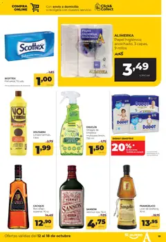 Vista previa Alimerka folleto válido desde el 12/10/2026 | Página: 17 | Productos: Vermut, Licor, Ron, Papel higienico