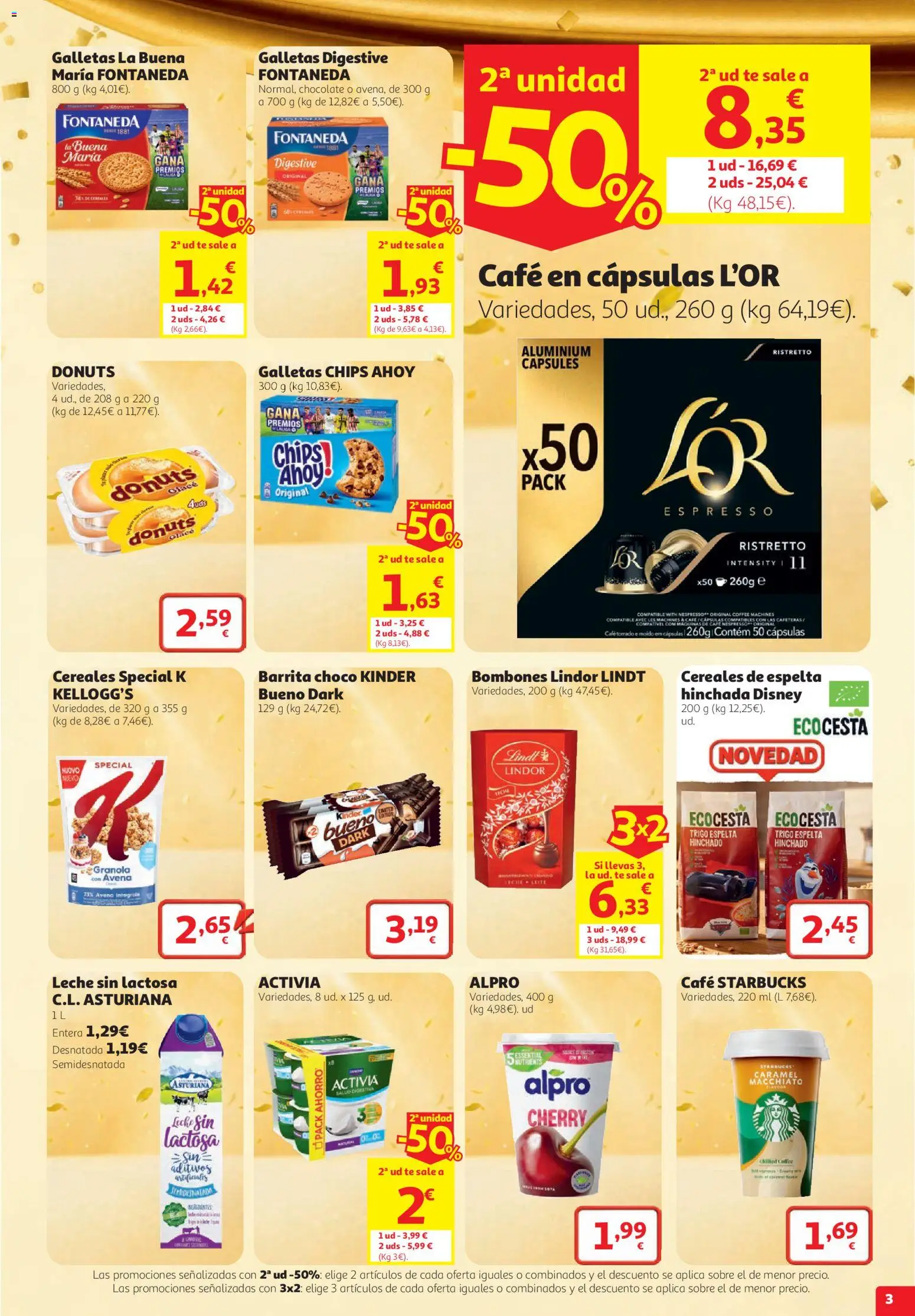 Alcampo Supermercado │ válido desde el 22/10/2026 | Página: 3 | Productos: Cápsulas, Café, Té, Café en cápsulas
