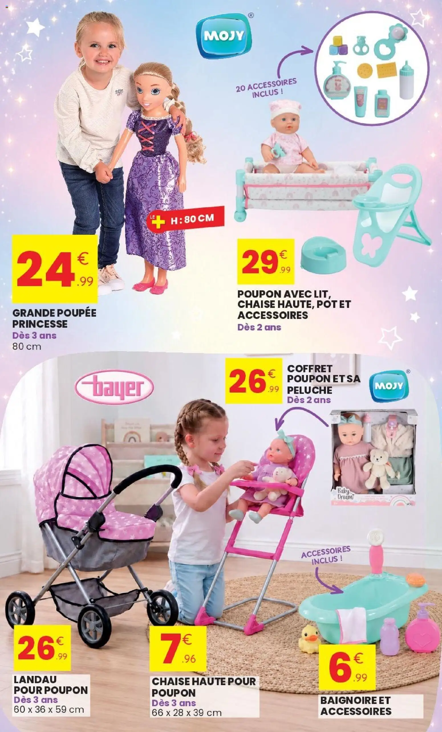 {H1} | Page: 3 | Produits: Poupée, Chaise haute, Chaise, Baignoire