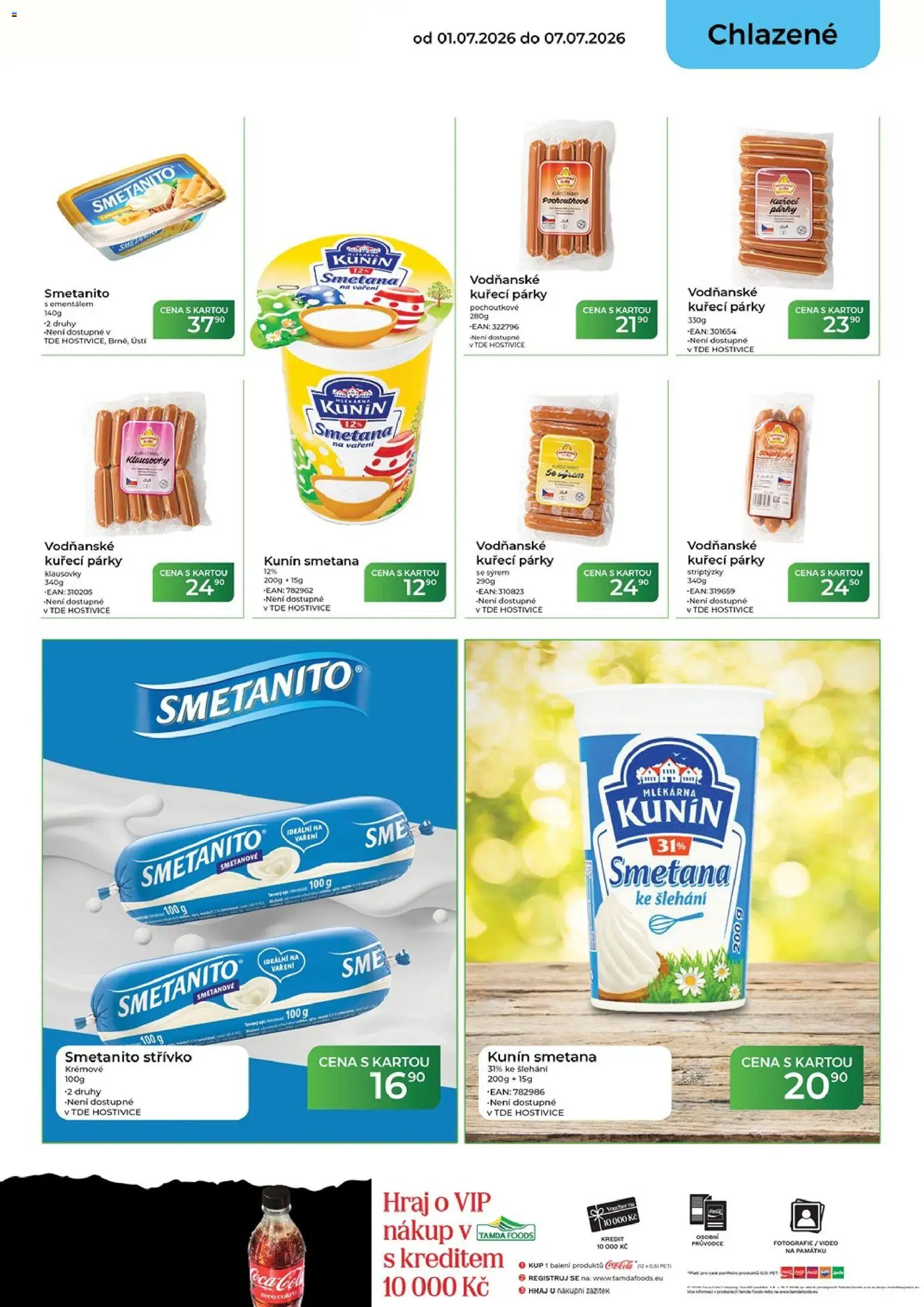 Tamda Foods leták od 01.07.2026 | Strana: 20 | Produkty: Smetana, Párky, Video, Smetana na vaření