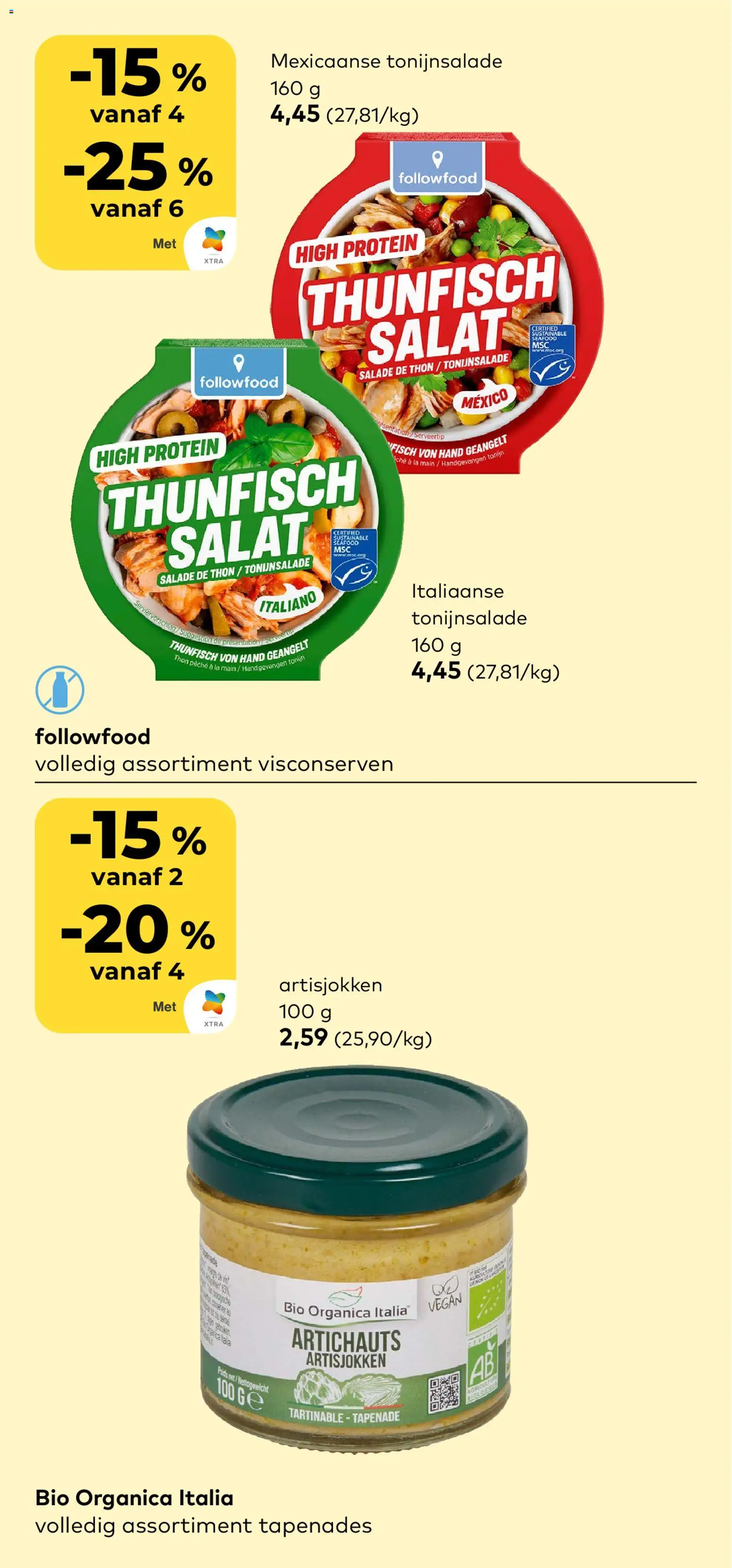 {H1} | Pagina: 7 | Producten: Salade, Tonijn, La