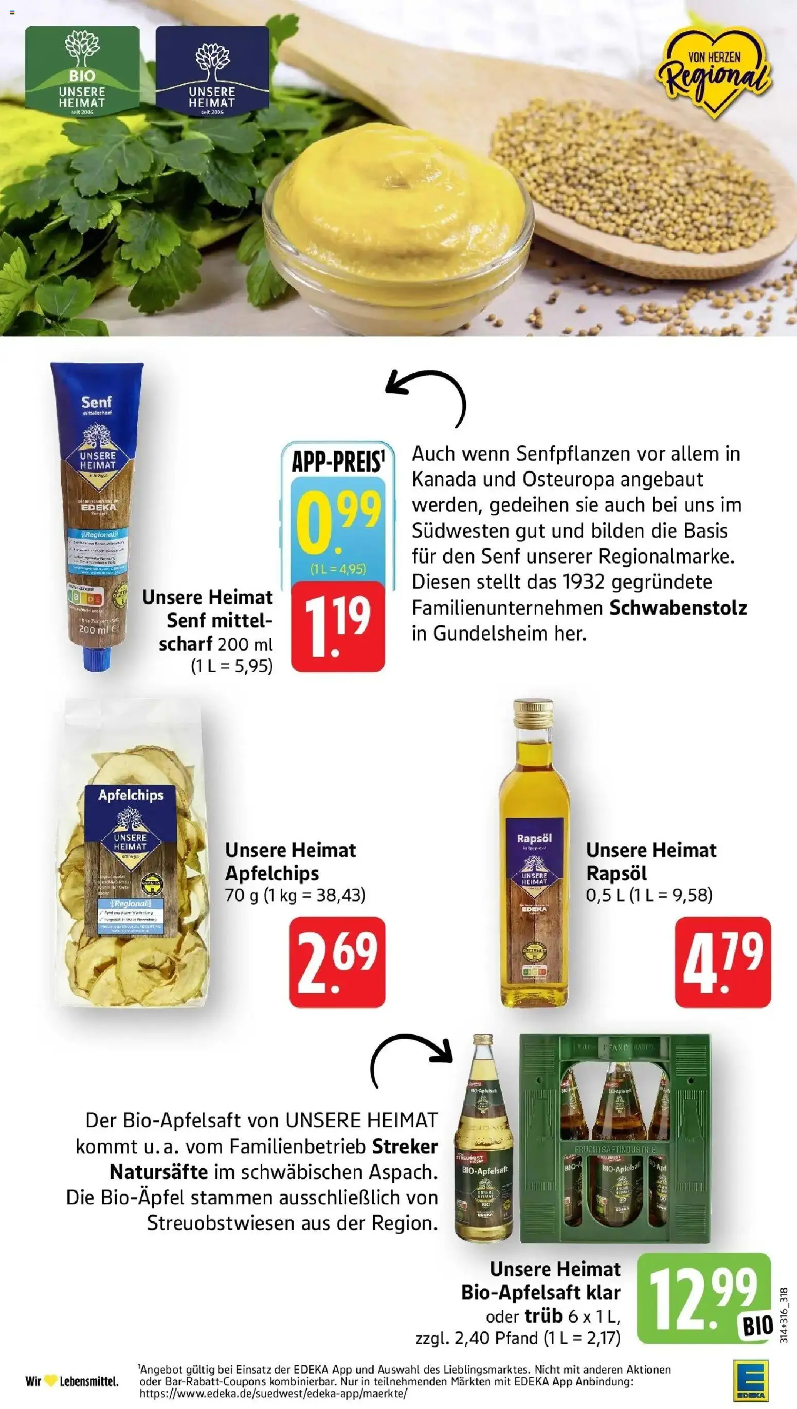 Edeka Prospekt Vaihingen-Kleinglattbach (ab 31.08.2026) » Angebote Online | Seite: 23 | Produkte: Rapsöl