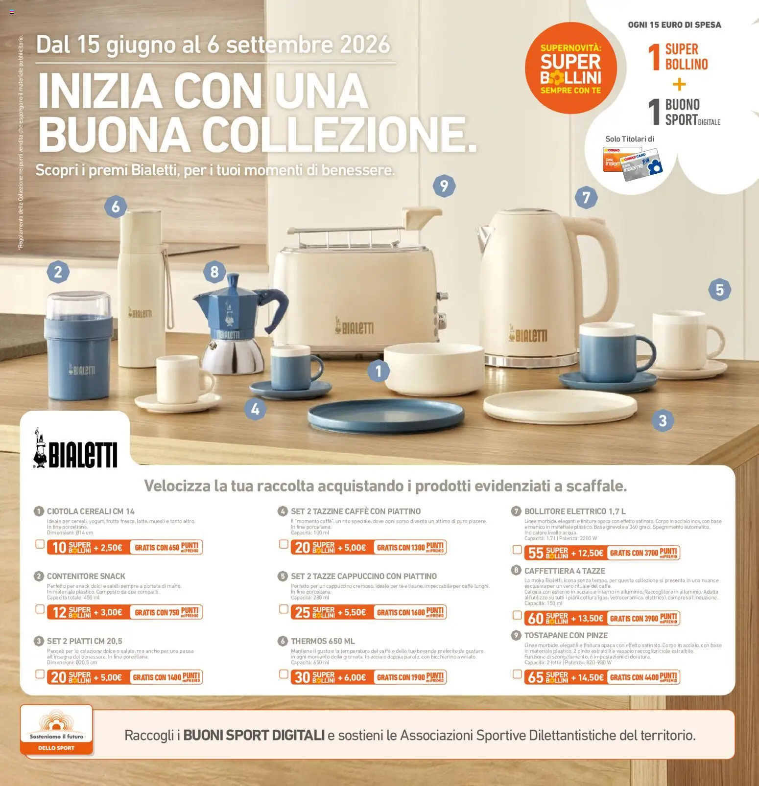 Volantino Conad del 17.06.2026 | Pagina: 26 | Prodotti: Tè, Caldaia, Pinze, Vassoio