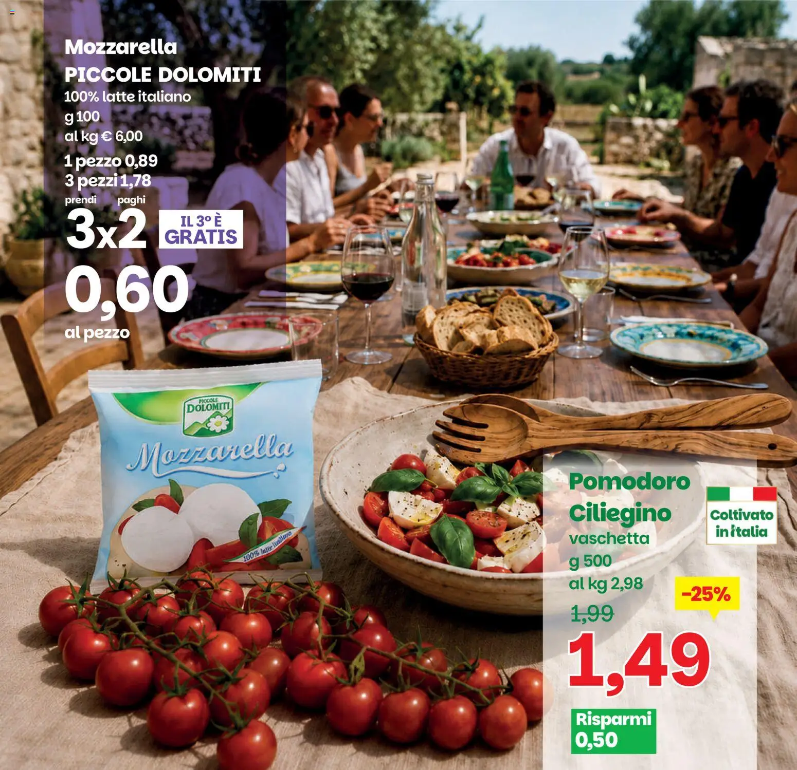 Volantino Prix del 07/07/2026 | Pagina: 8 | Prodotti: Mozzarella, Pomodoro, Latte
