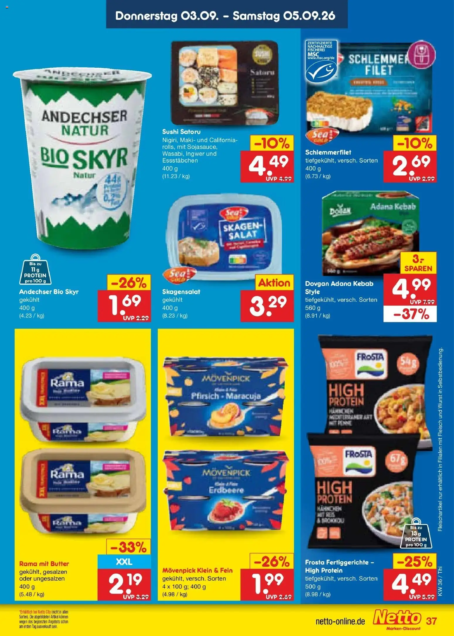 Netto Marken-Discount Prospekt Pirna (ab 31.08.2026) » Angebote | Seite: 49 | Produkte: Skyr, Fertiggerichte, Fleisch, Salat