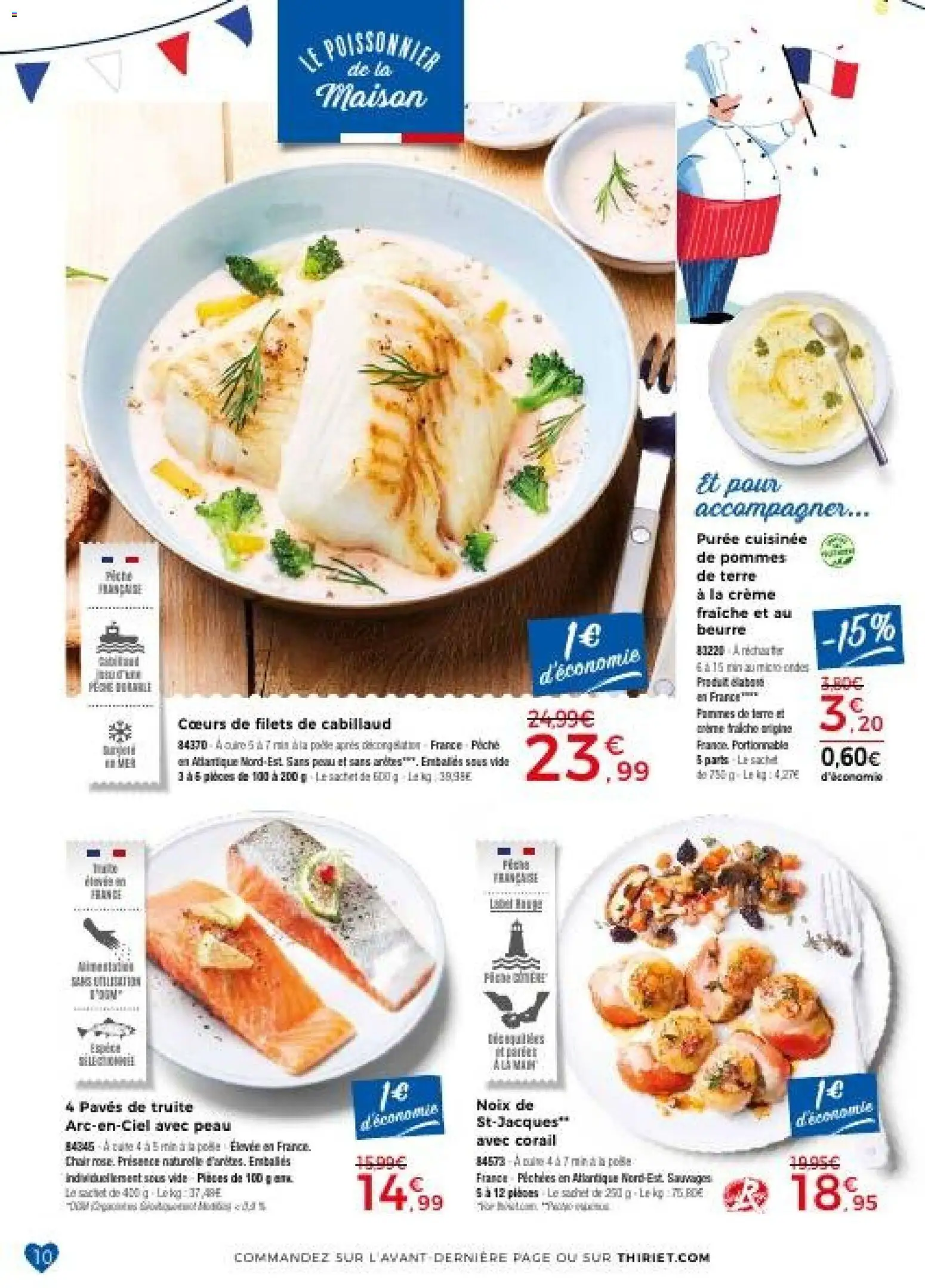 {H1} | Page: 10 | Produits: Beurre, Crème fraiche, Crème, Pommes de terre