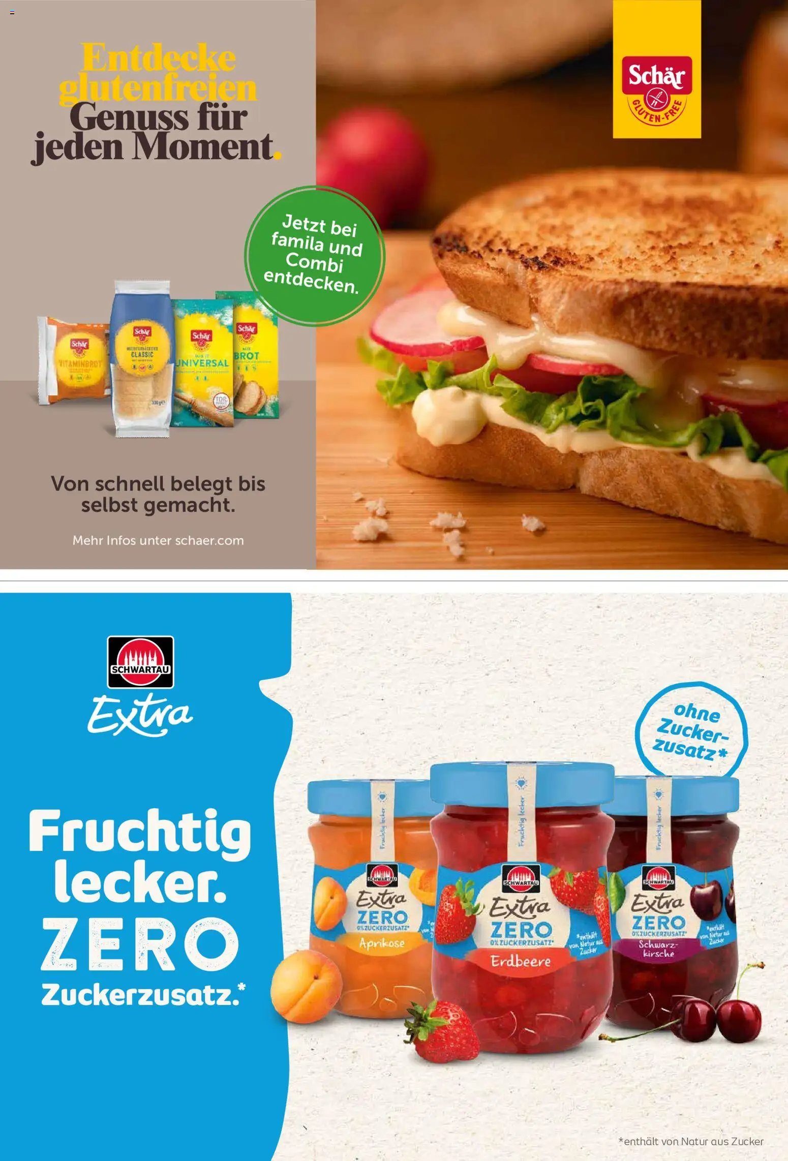Combi myTime Oktober 2026 – gültig ab 01.10.2026 | Seite: 52 | Produkte: Zucker, Brot, Schwartau extra