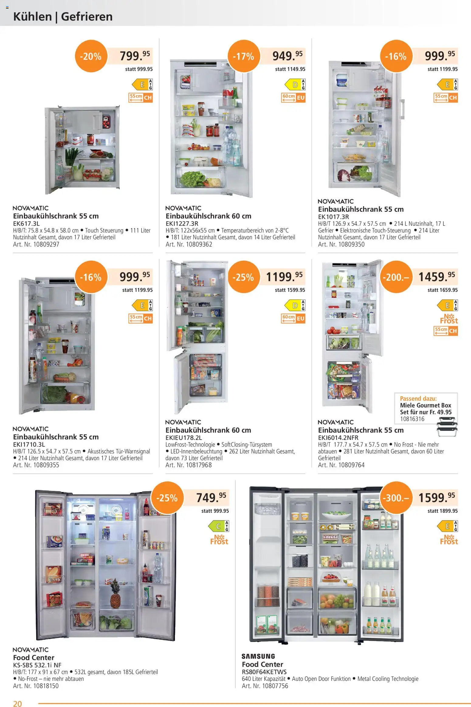 Fust aktionen – gültig ab 21.09.2026 | Seite: 20 | Produkte: Box, Samsung, Miele