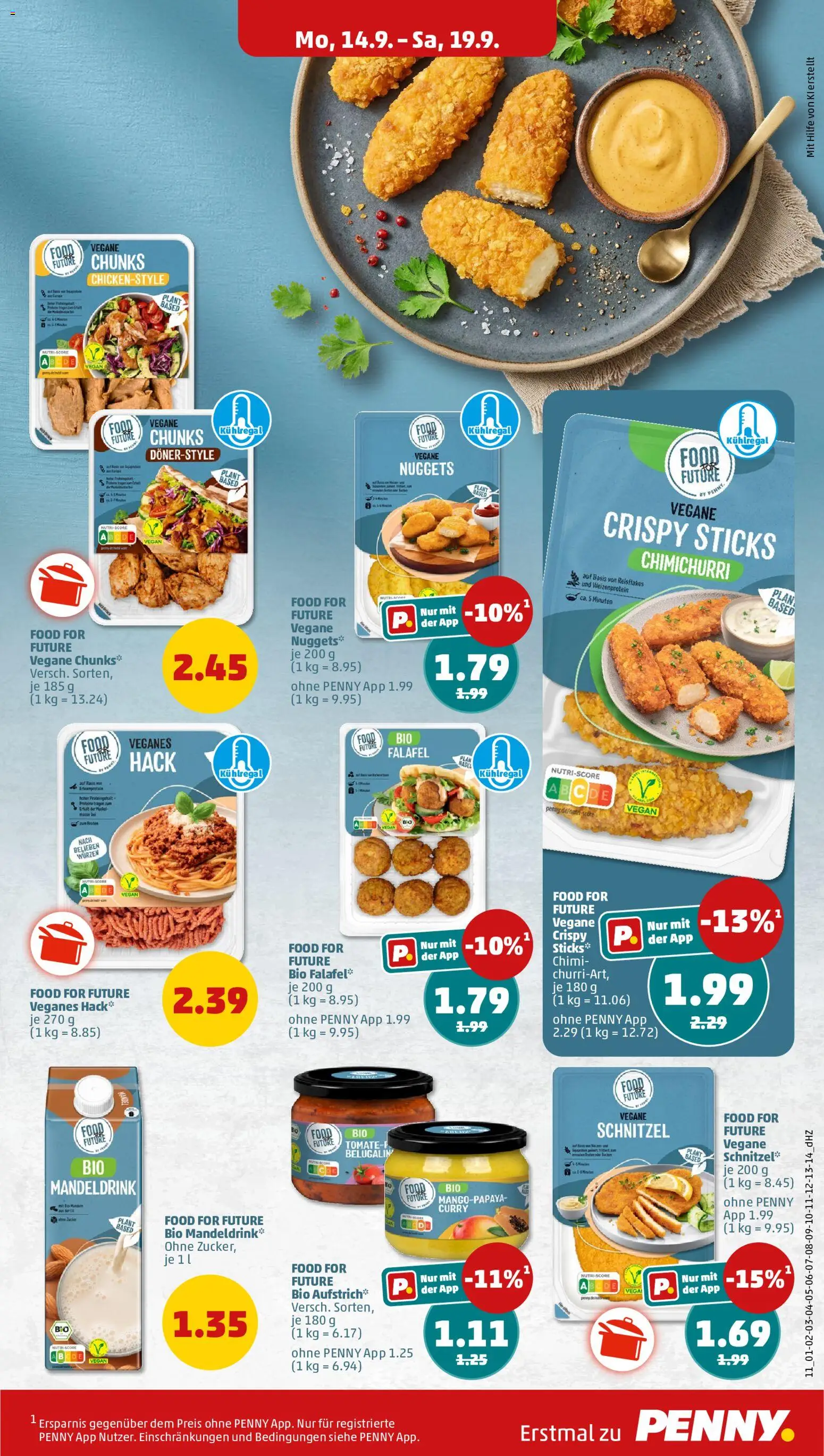 Penny Prospekt – gültig ab 14.09.2026 | Seite: 13 | Produkte: Schnitzel, Zucker