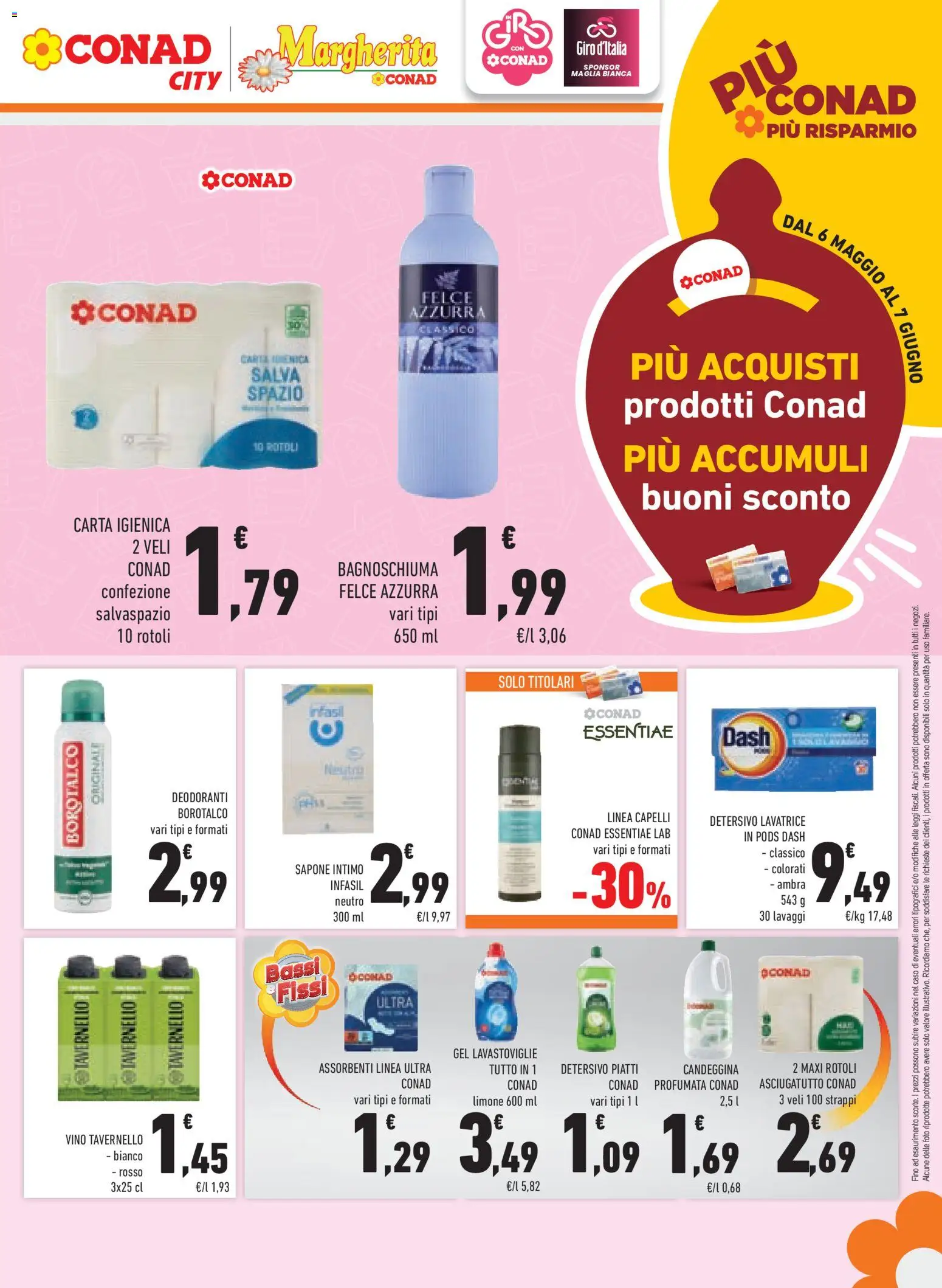 Volantino Conad del 06.05.2026 | Pagina: 13 | Prodotti: Sapone, Candeggina, Intimo, Limone