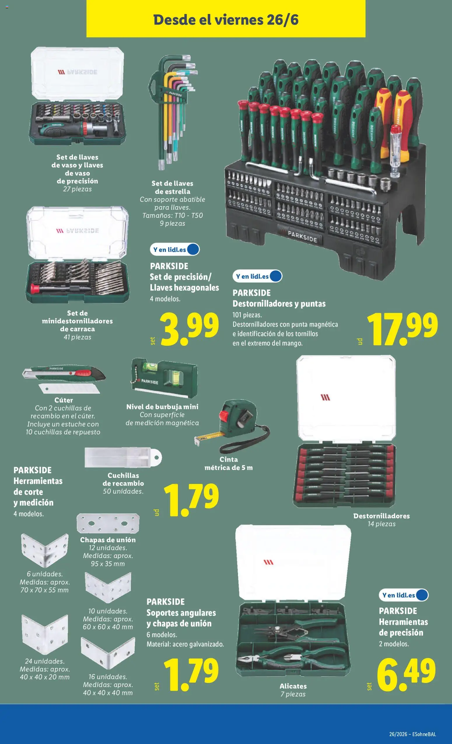 Lidl folleto de bazar │ válido desde el 22.06.2026 | Página: 29 | Productos: Cúter