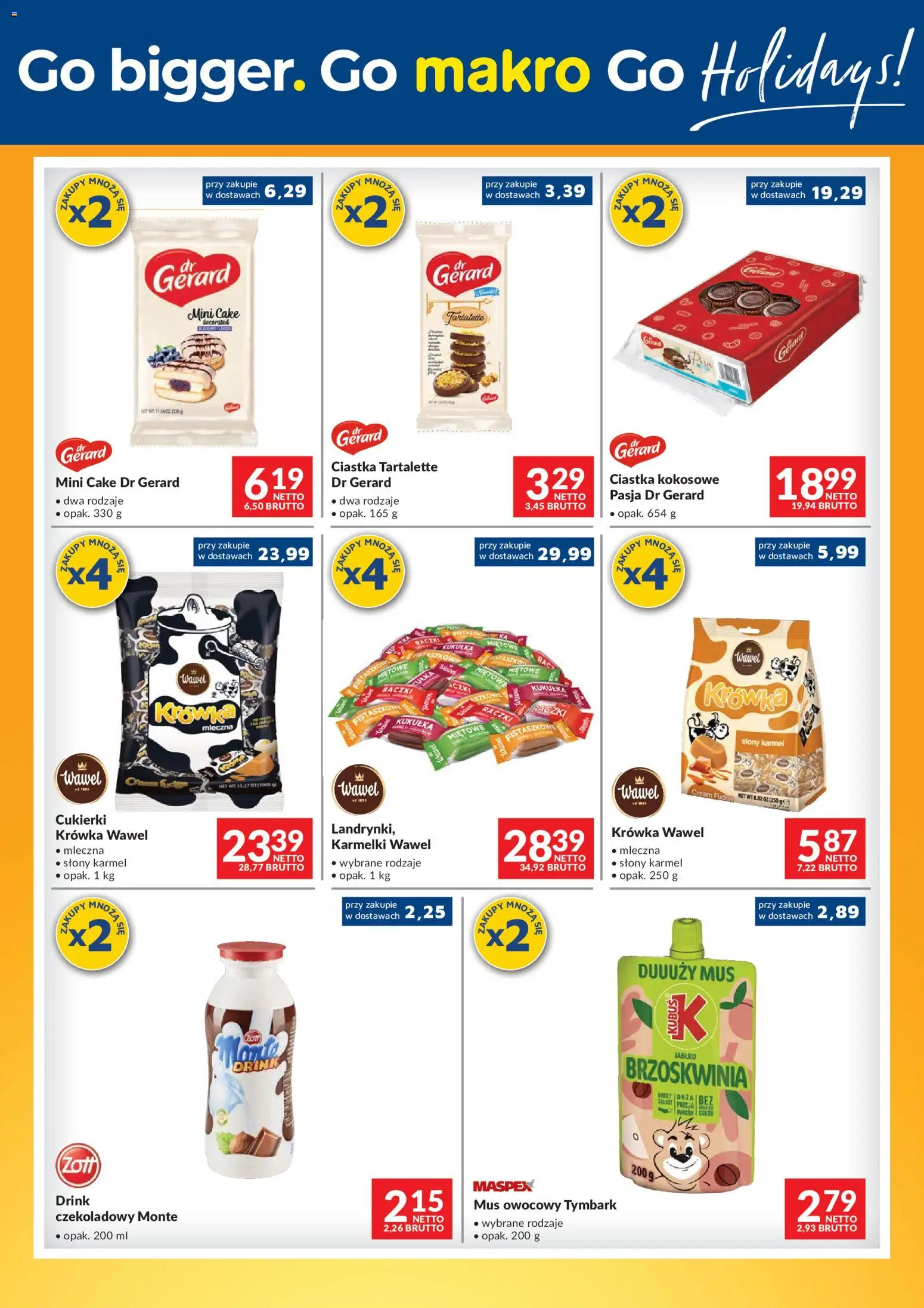 Makro gazetka - Konkursowa "Wygraj Podróż od 01.08.2026 | Strona: 2 | Produkty: Brzoskwinia, Krowka, Cukierki, Ciastka