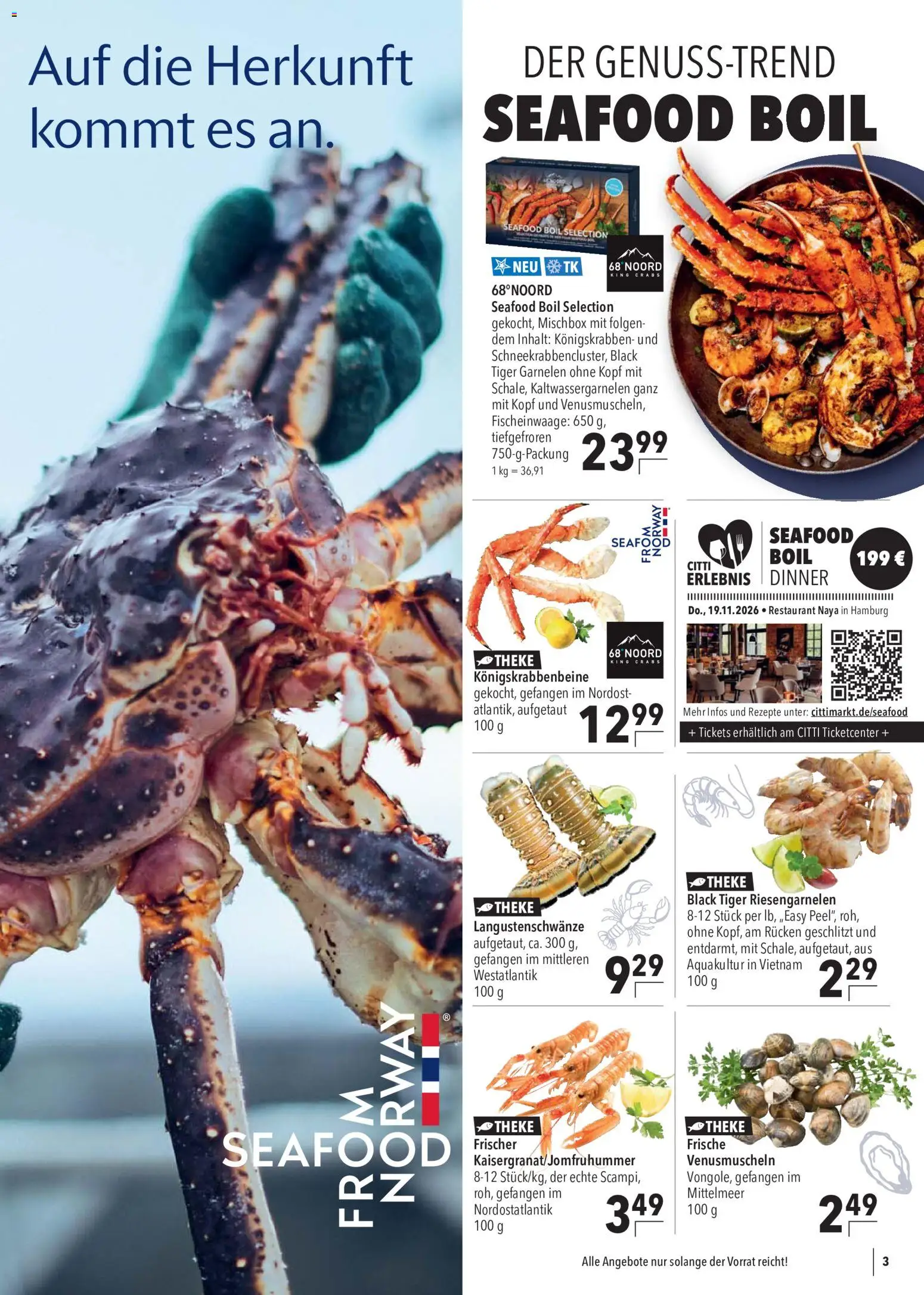 CITTI Markt Prospekt – gültig ab 21.10.2026 | Seite: 3 | Produkte: Theke, Garnelen, Tiger garnelen