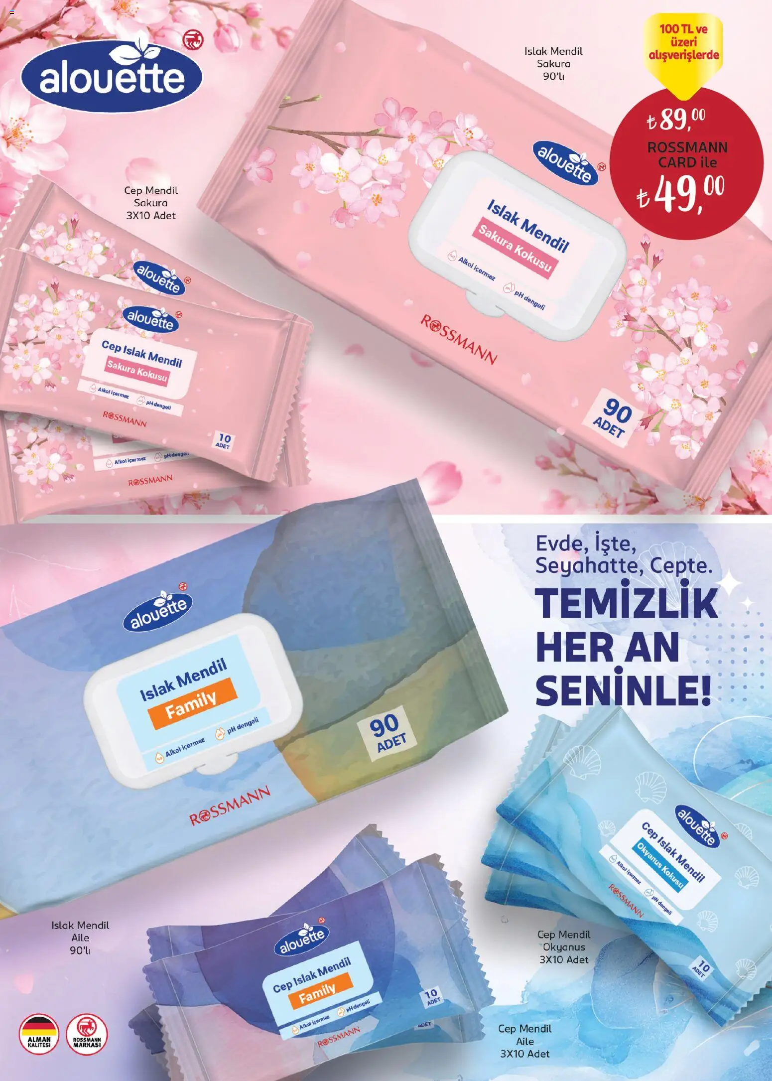 Rossmann - Temmuz Ev & Yaşam Kataloğu - 01 Temmuz 2026 tarihinden itibaren geçerlidir | Sayfa: 9 | Ürünler: Mendil