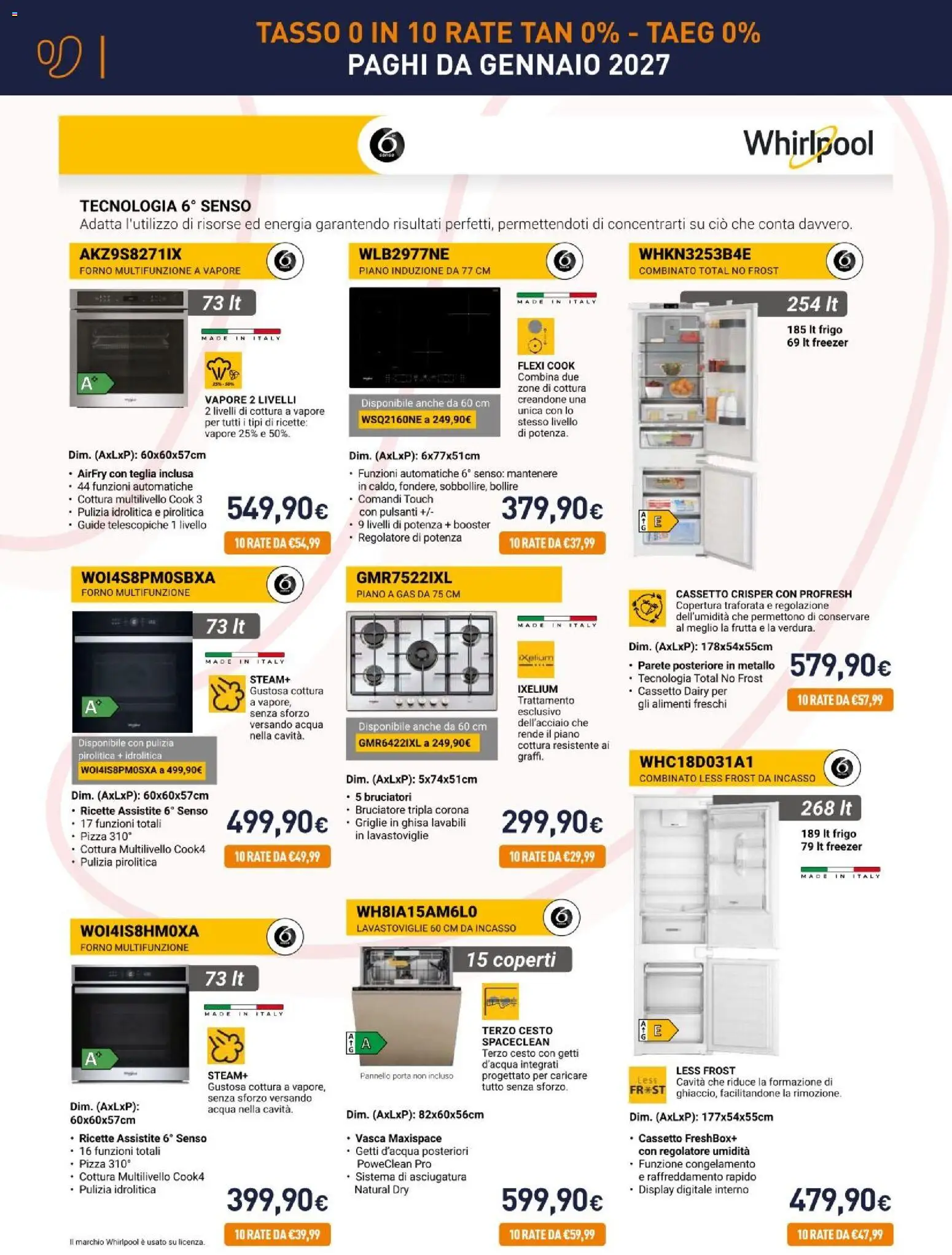 Nuovo Unieuro volantino Incasso dal 30/10/2026 > offerte anteprima 🛍️ | Pagina: 6 | Prodotti: Porta, Frutta, Lavastoviglie, Forno