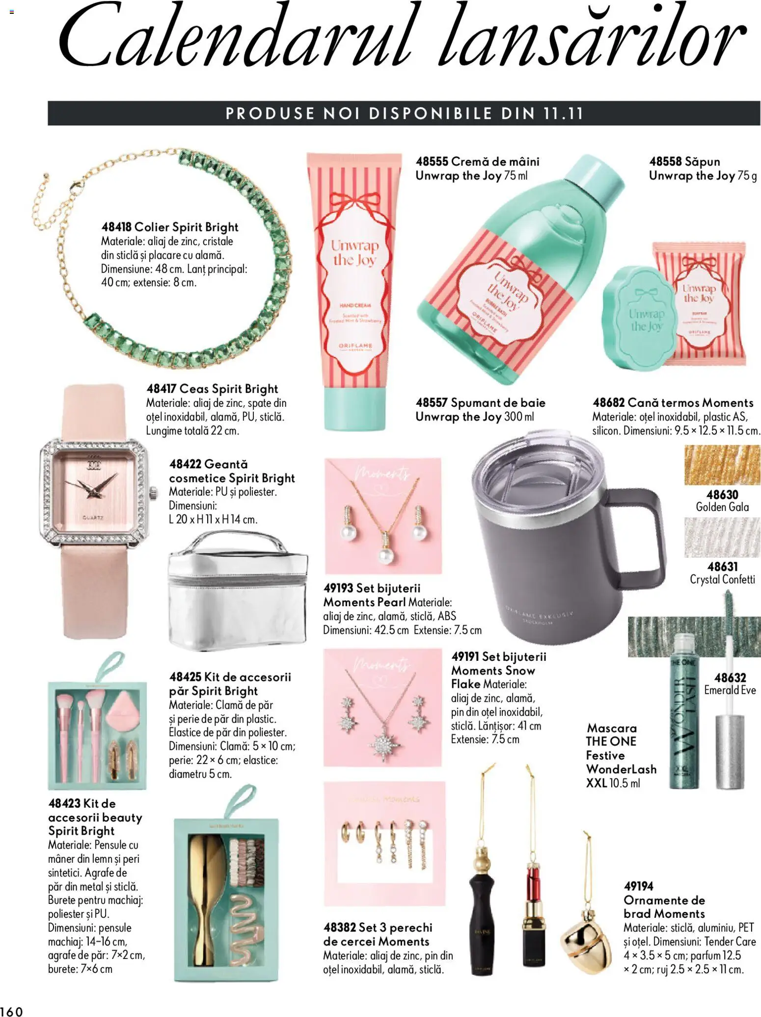 Noul catalog Oriflame – valabil de la 11.11.2026 | Pagină: 160