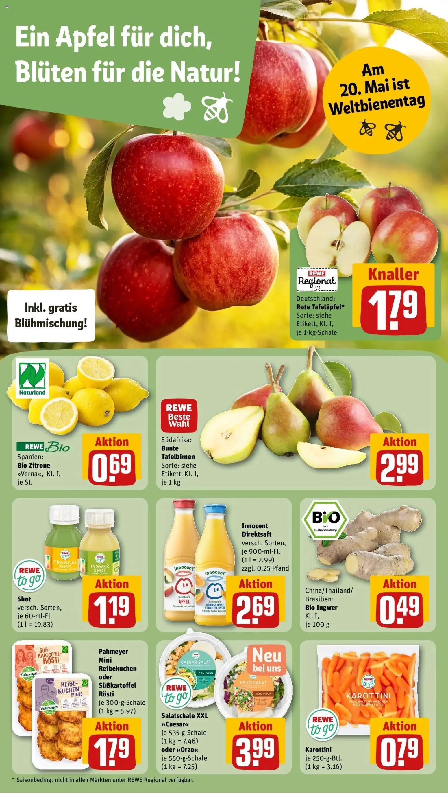 Rewe Prospekt Kirchheim Unter Teck	 – gültig ab 10.05.2026 | Seite: 8 | Produkte: Äpfel, Zitrone, Kuchen, Salat