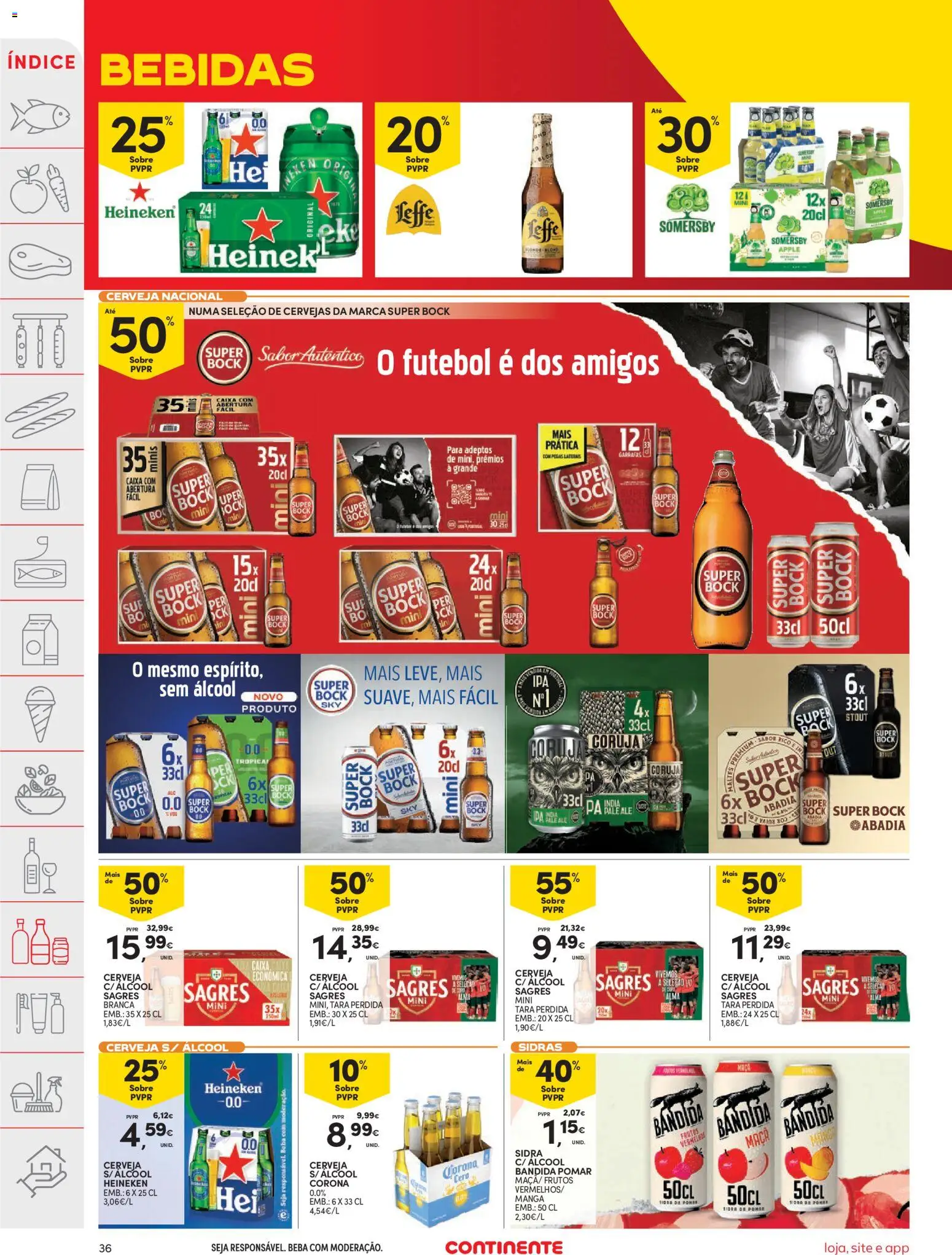 Continente folheto │ válido de 07/07/2026 | Página: 38 | Produtos: Super bock, Maça, Cerveja, Somersby