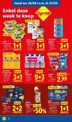 Lidl Folder week 35 - Voorbeeld van een folder van Lidl, geldig van 24/08/2026 | Pagina: 14 | Producten: Chips, Tonijn, Toilet, Wasmiddel