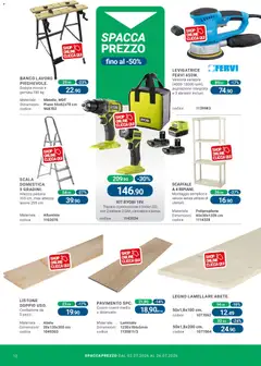 Anteprima del volantino CFadda volantino valido a partire dal 02/07/2026 | Pagina: 12 | Prodotti: Pavimento, Scaffale, Scala, Batterie