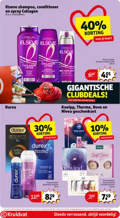 Elseve shampoo, conditioner en spray Collagen, M.u.v. multipakken. Prijsvoorbeeld: shampoo Collagen Lifter 300 ml - Voorbeeld van een folder van Kruidvat, geldig van 05.05.2026 | Pagina: 30