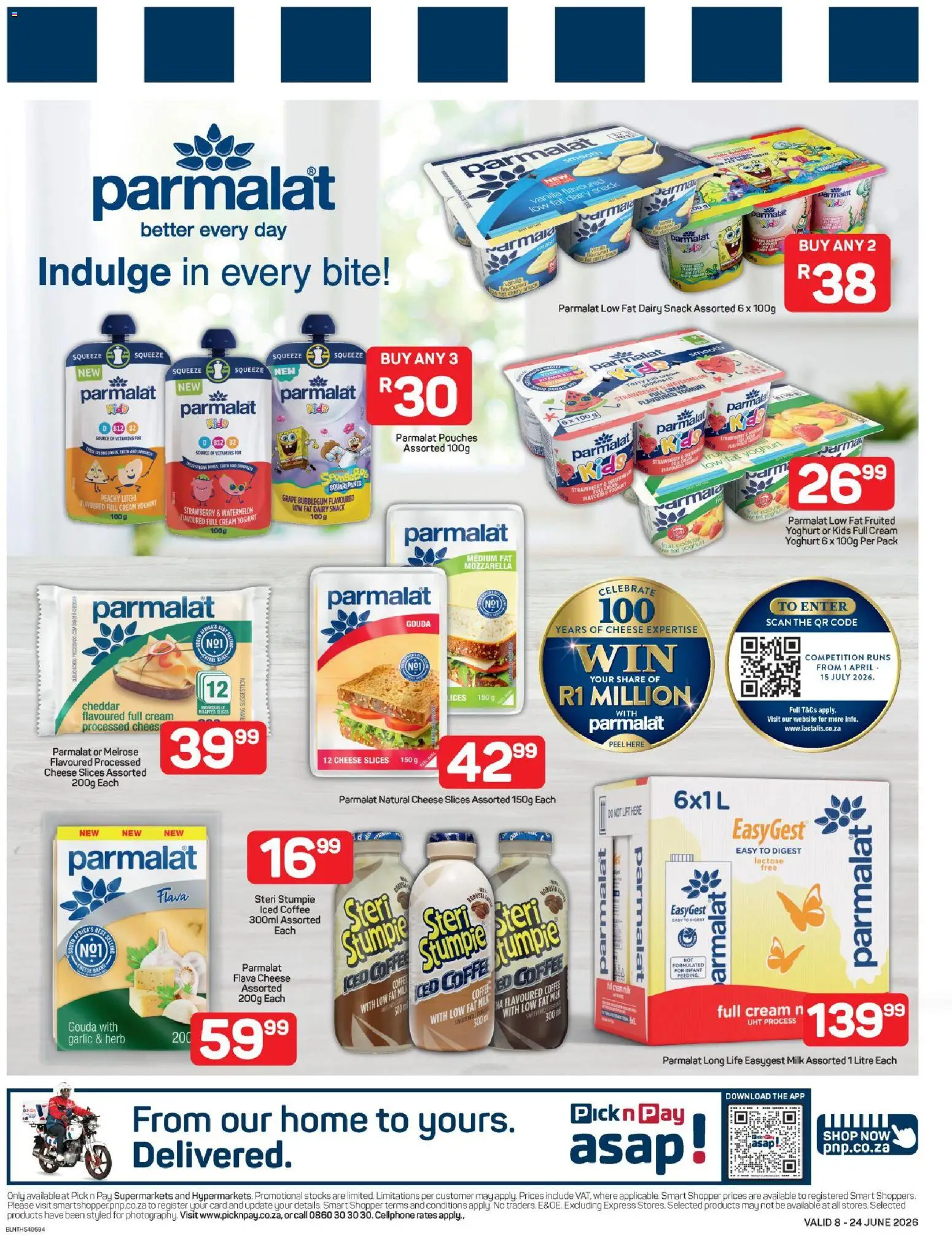 New Pick n Pay catalogue – valid from 08.06.2026 | Page: 5 | Products: Yoghurt, Vitamins, Cheese, Yogurt
