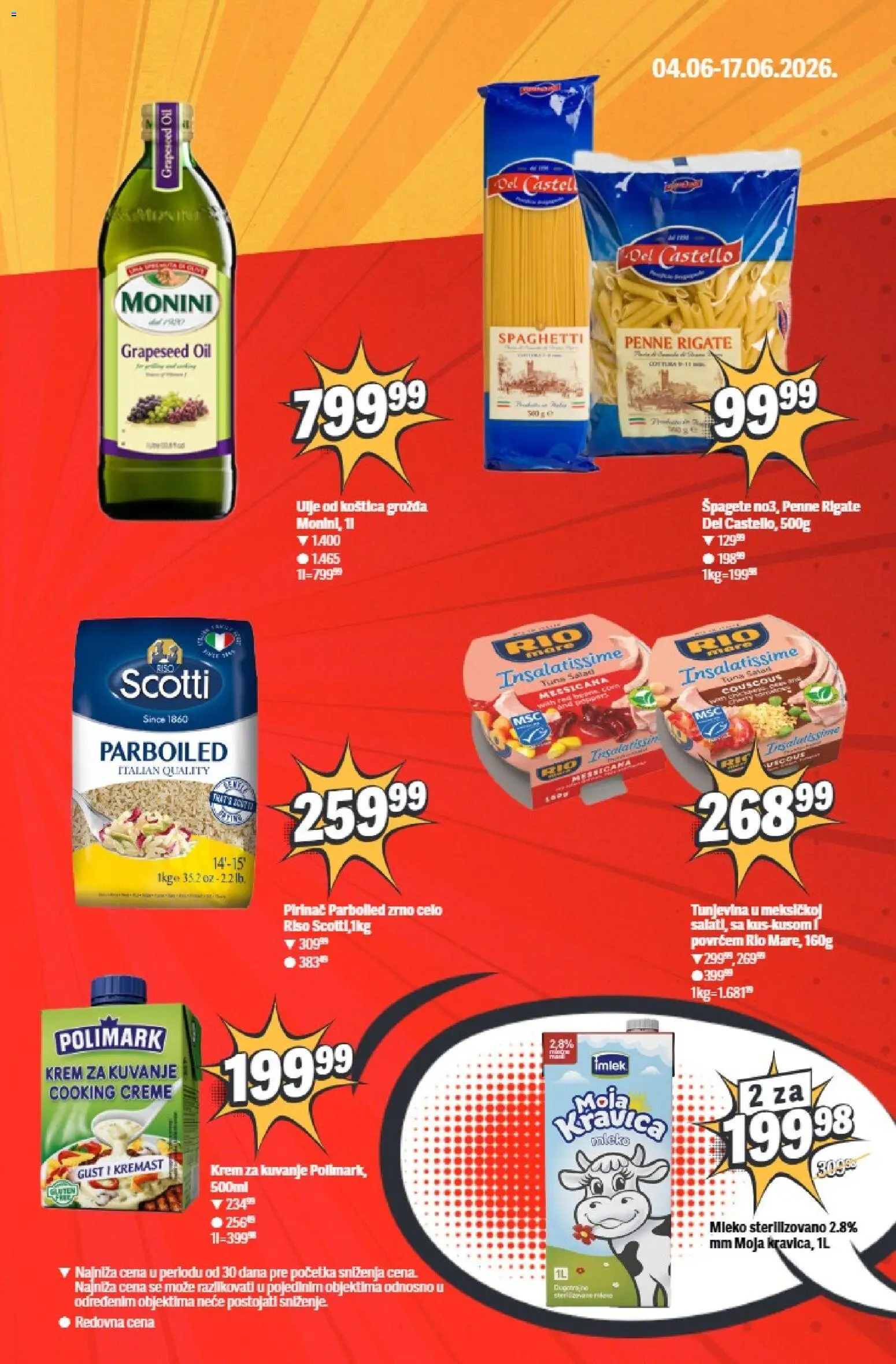 Maxi katalog - važi od 04.06.2026 | Strana: 5 | Proizvode: Monini, Mleko, Ulje, Pirinač