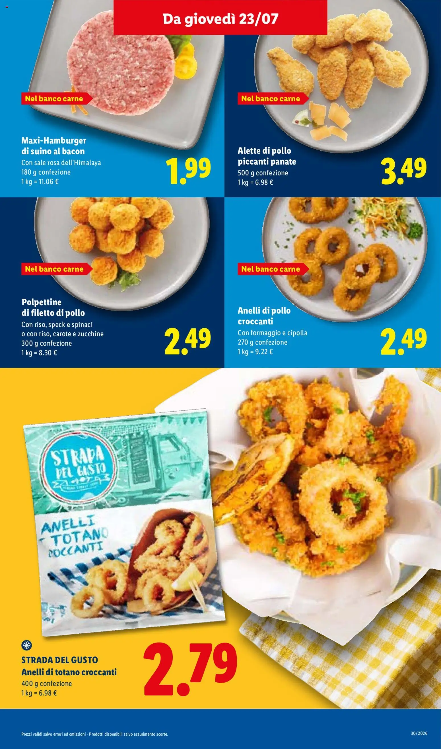 Volantino Lidl del 23/07/2026 | Pagina: 17 | Prodotti: Cipolla, Bacon, Zucchine, Totano