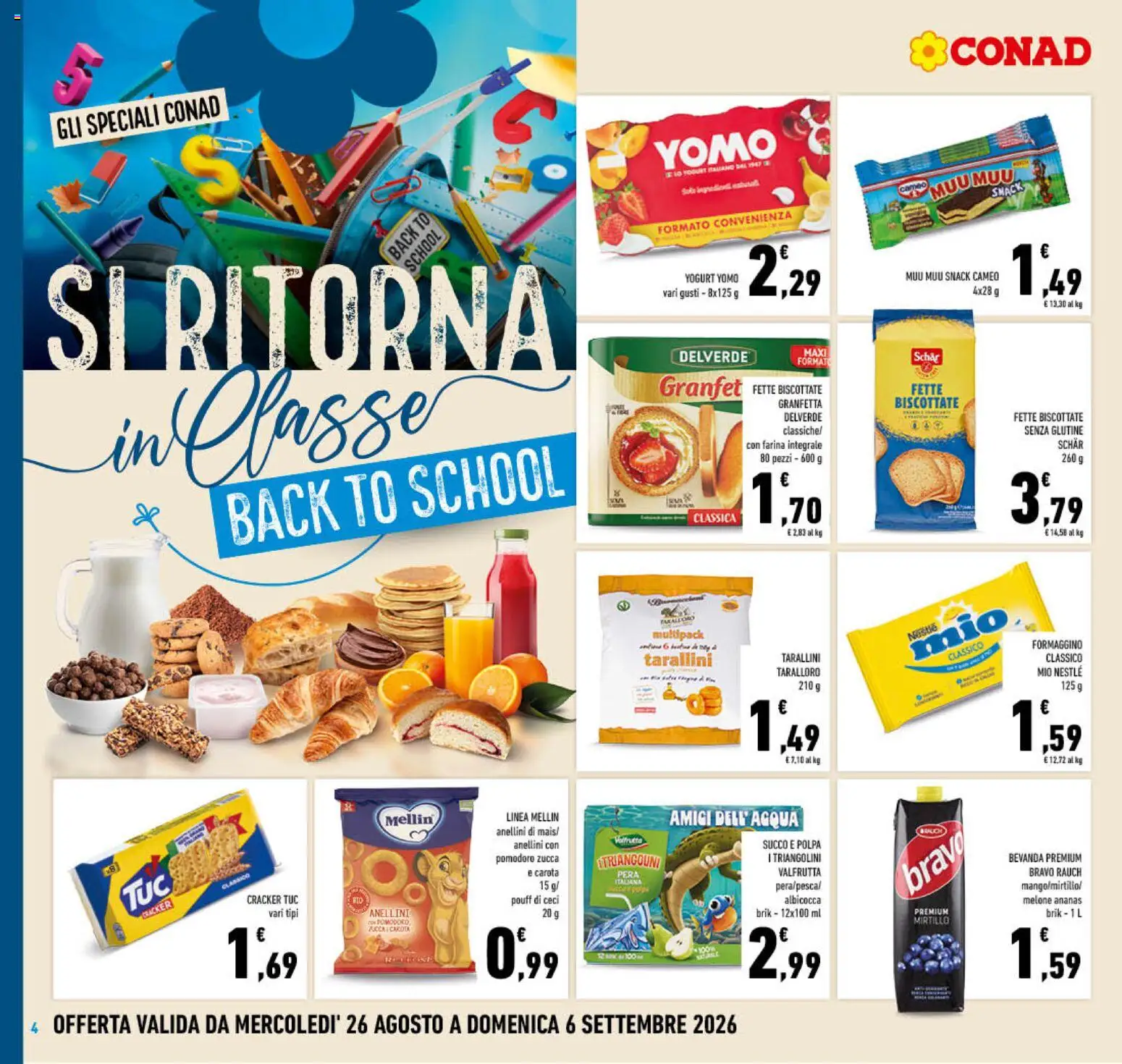 Volantino Conad del 26/08/2026 | Pagina: 4