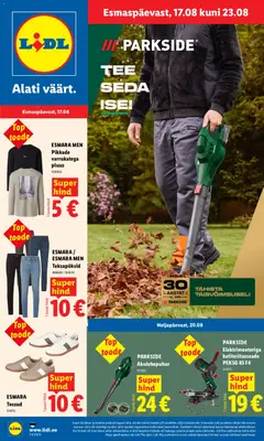 Lidl kliendilehe eelvaade alates 17.08.2026