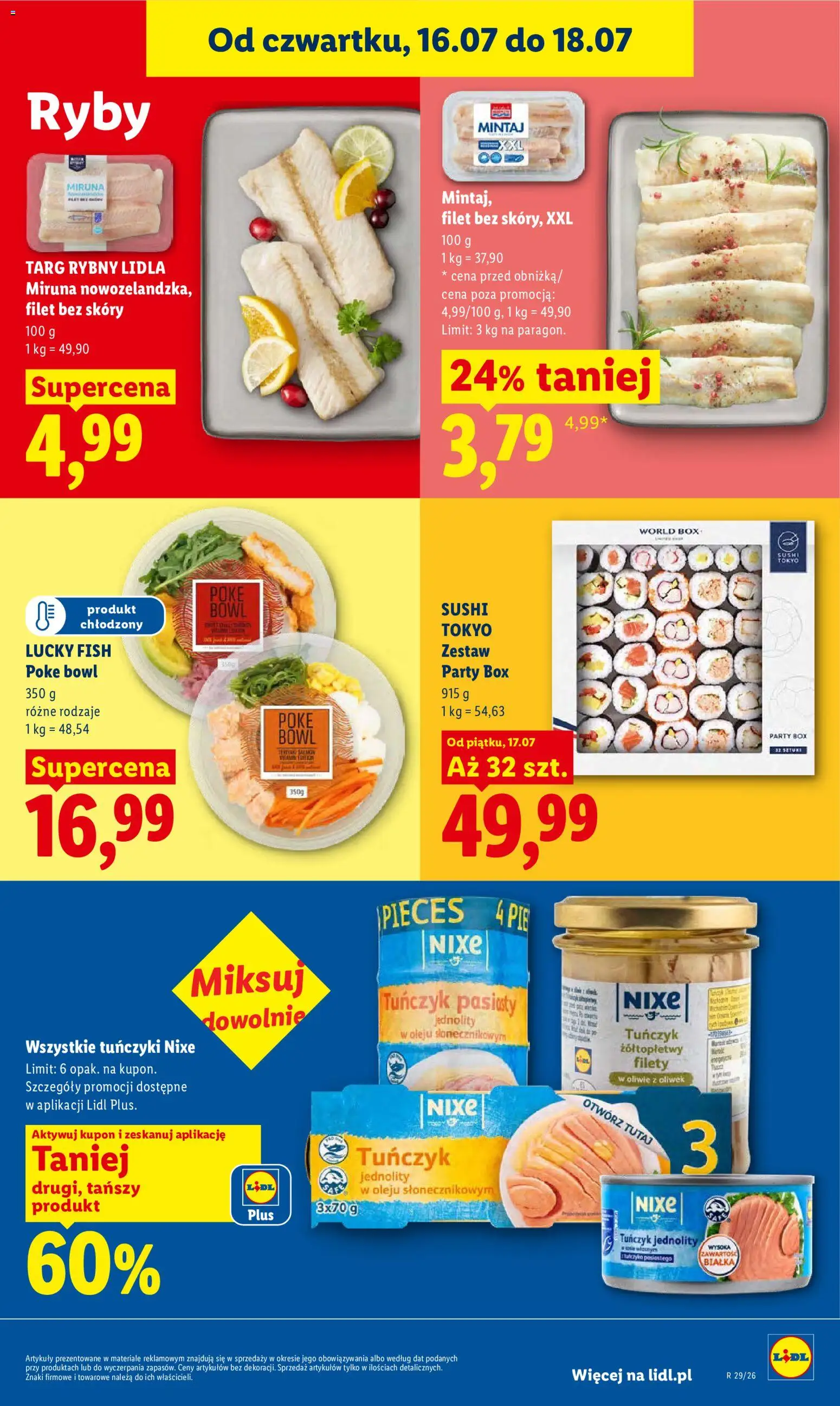 Lidl Polsko leták od 16.07.2026 | Strana: 67 | Produkty: Box, Ryby, Sushi, Poke bowl