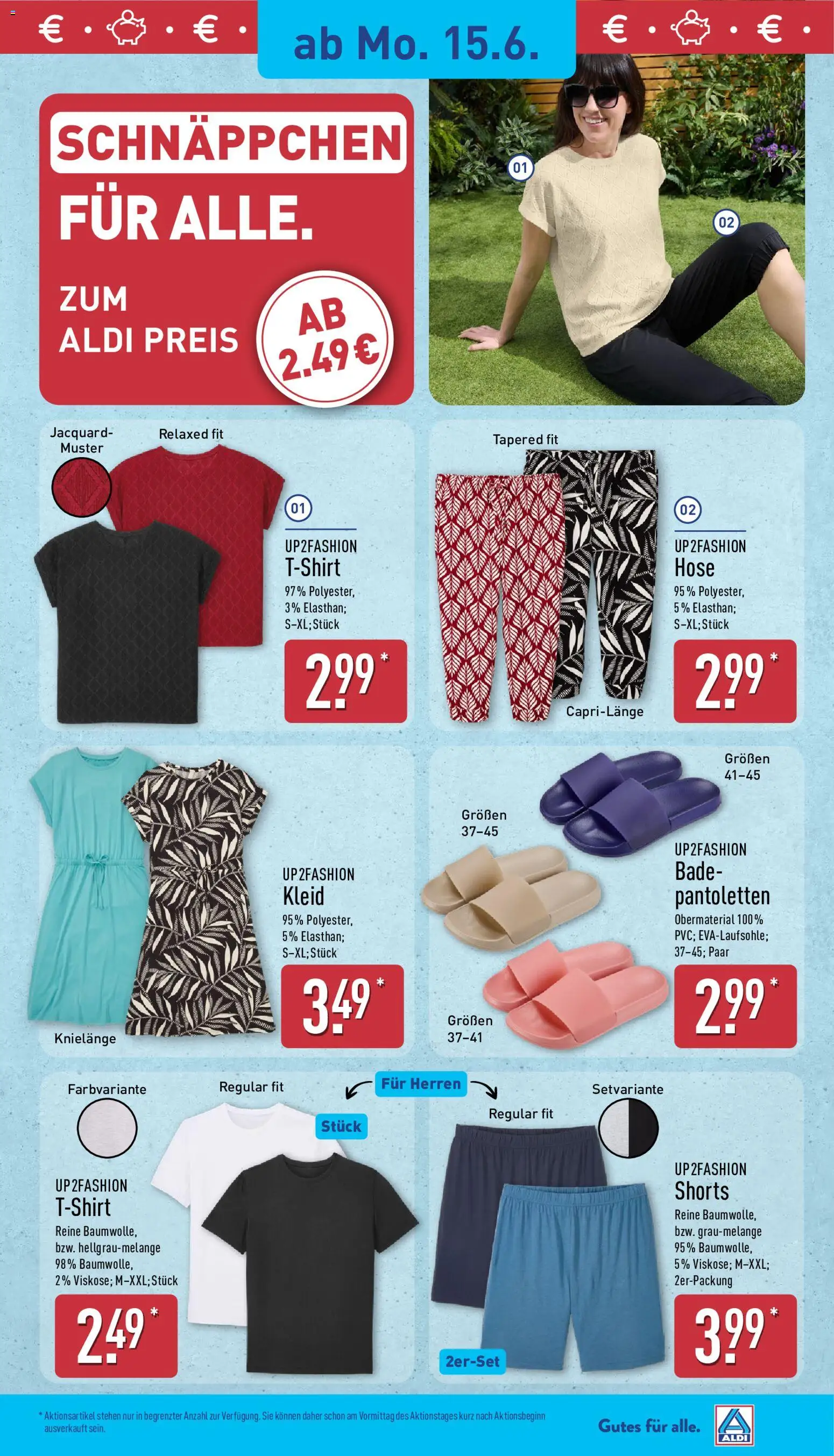 Aldi Prospekt – gültig ab 15.06.2026 | Seite: 17 | Produkte: Up2fashion, Hose, Kleid