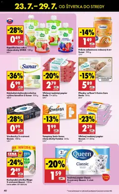 Biedronka leták platný od 23.07.2026 | Strana: 40 | Produkty: Toaletný papier, Sunar, Plienky, Jar