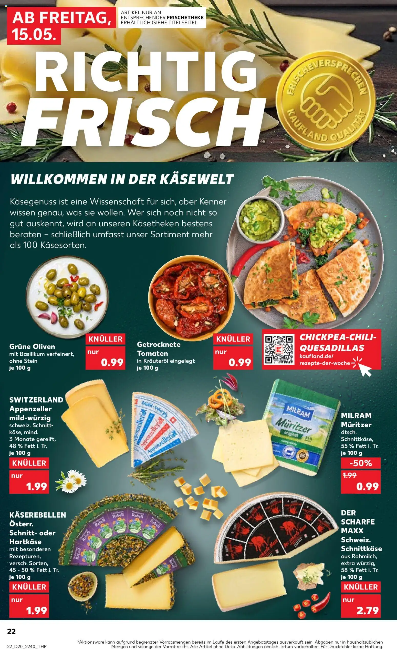 Kaufland Prospekt Stuttgart	 – gültig ab 15.05.2026 | Seite: 22 | Produkte: Tomaten, Milram