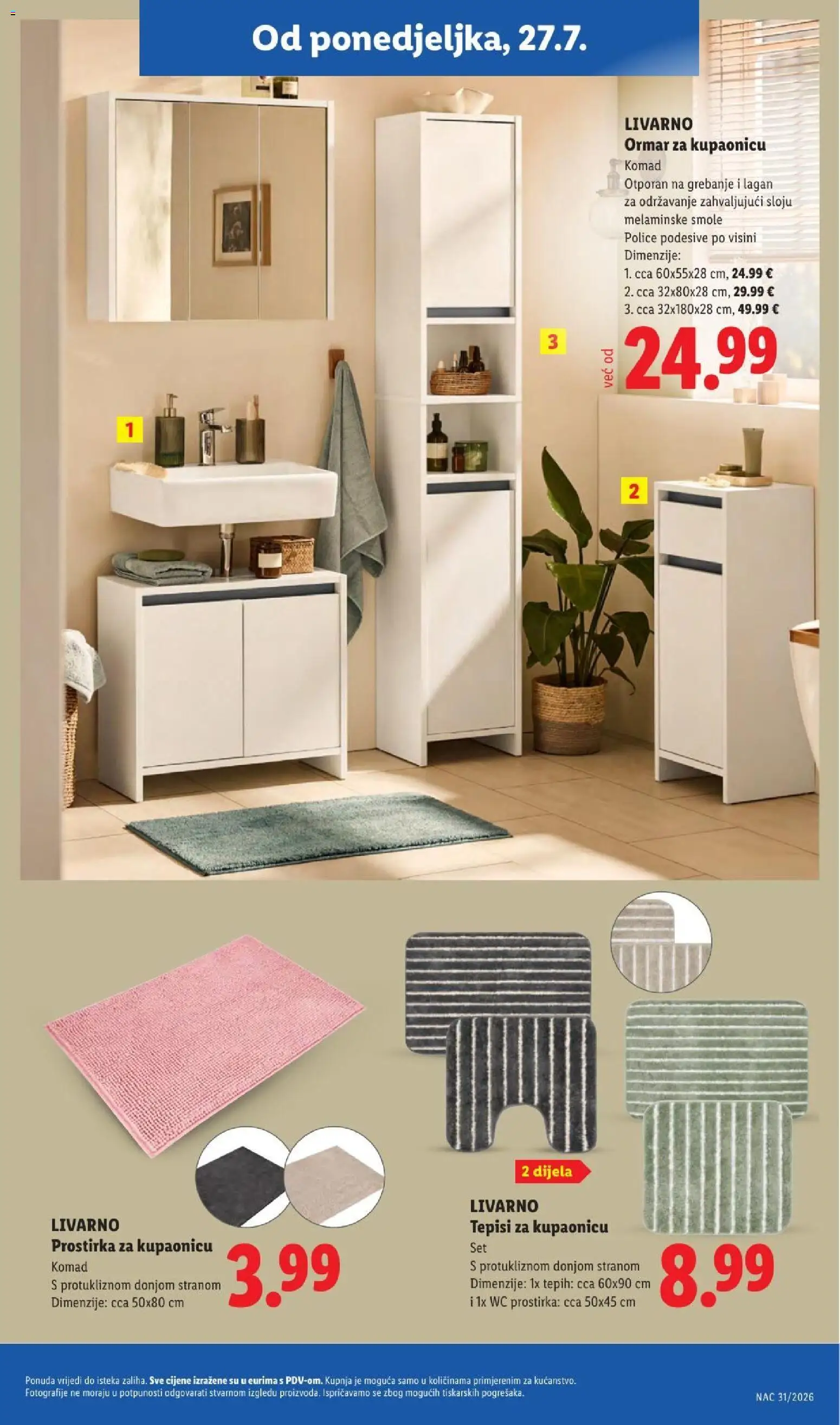 Lidl katalog | vrijedi od 23.07.2026 | Stranica: 29 | Proizvodi: Ormar, Tepih
