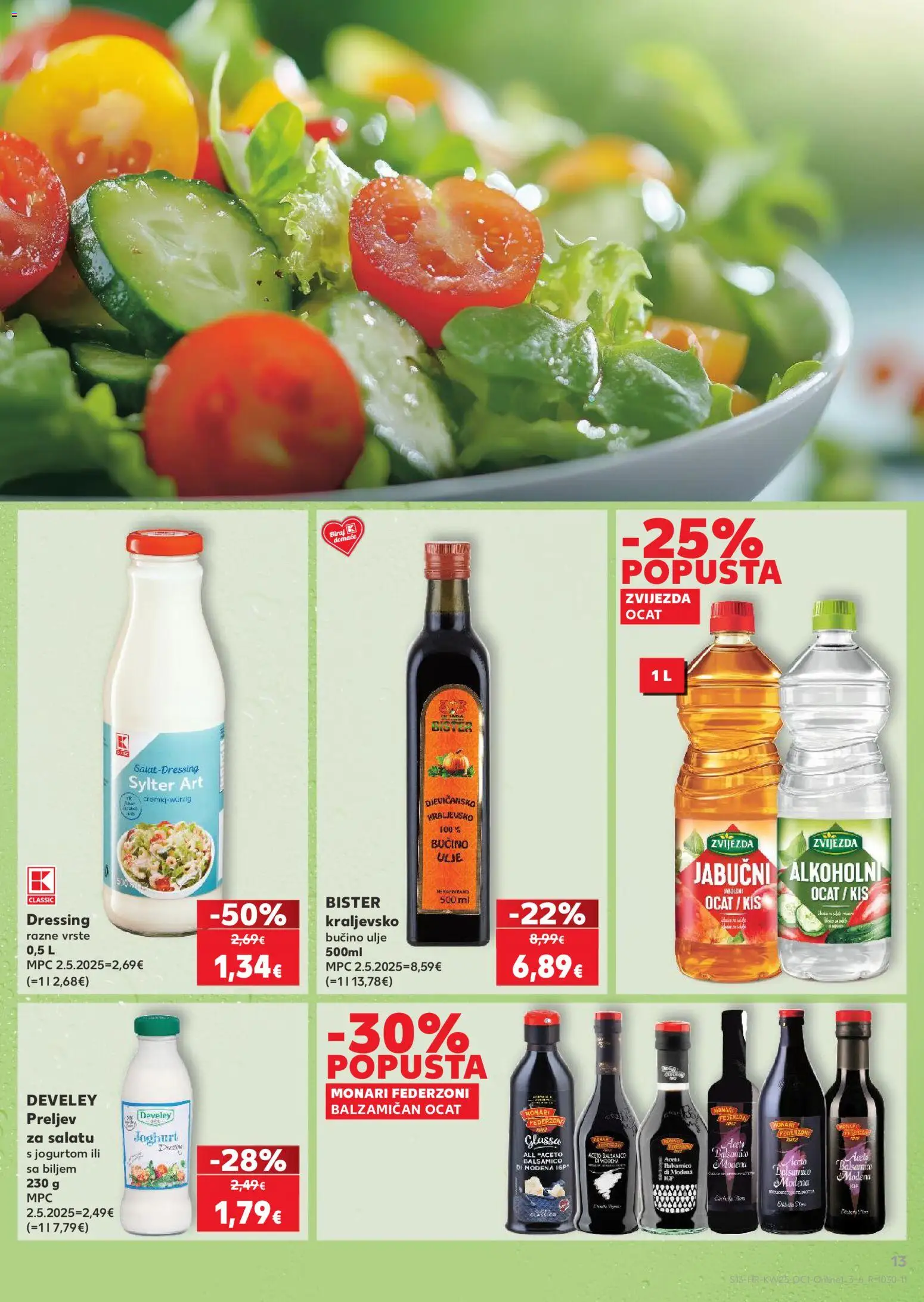 Kaufland katalog | vrijedi od 17.06.2026 | Stranica: 13 | Proizvodi: Ulje, Ocat, Balsamico