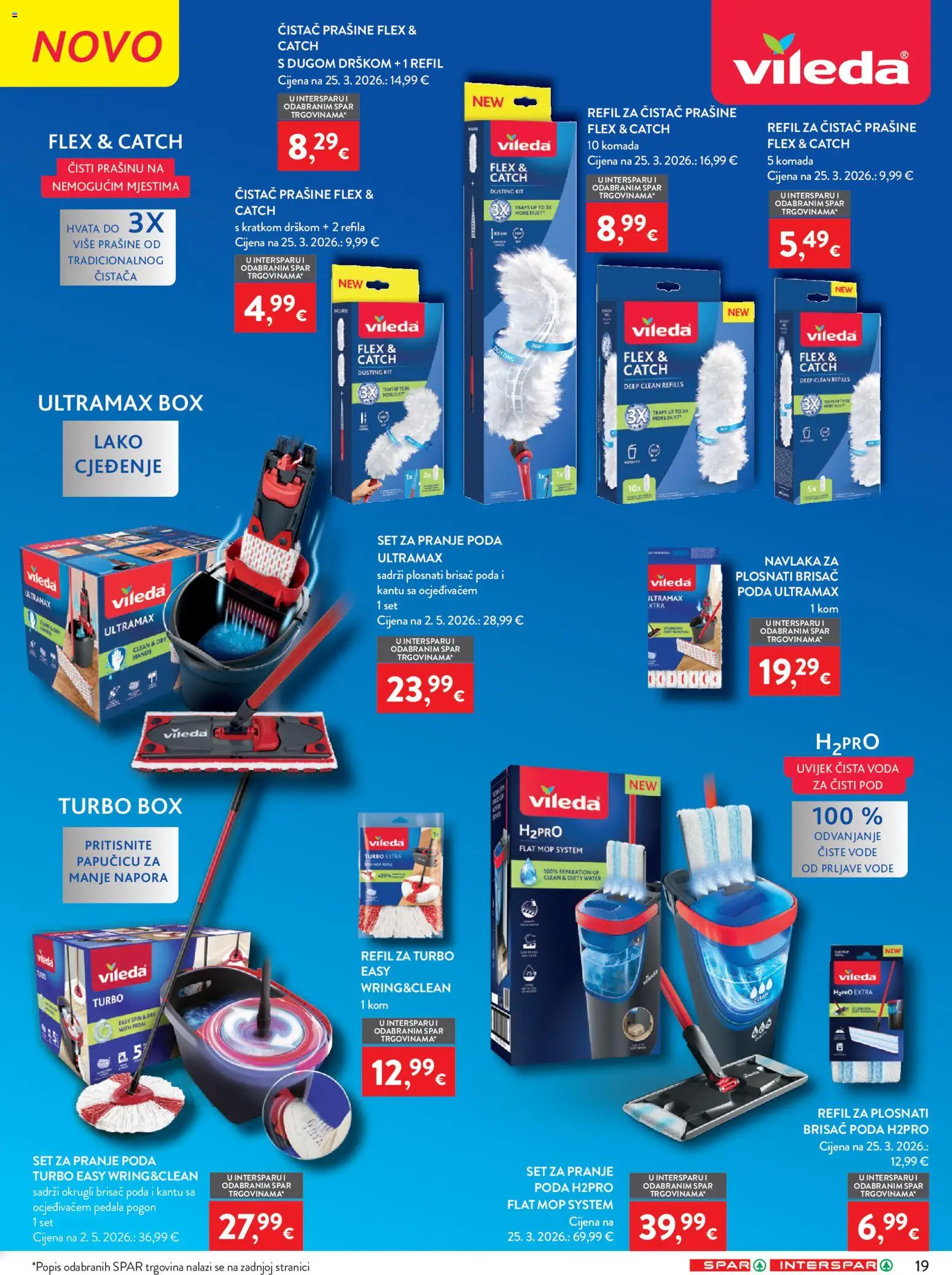 Interspar katalog | vrijedi od 12.08.2026 | Stranica: 33 | Proizvodi: Pritisnite, Mop, Voda, Vileda