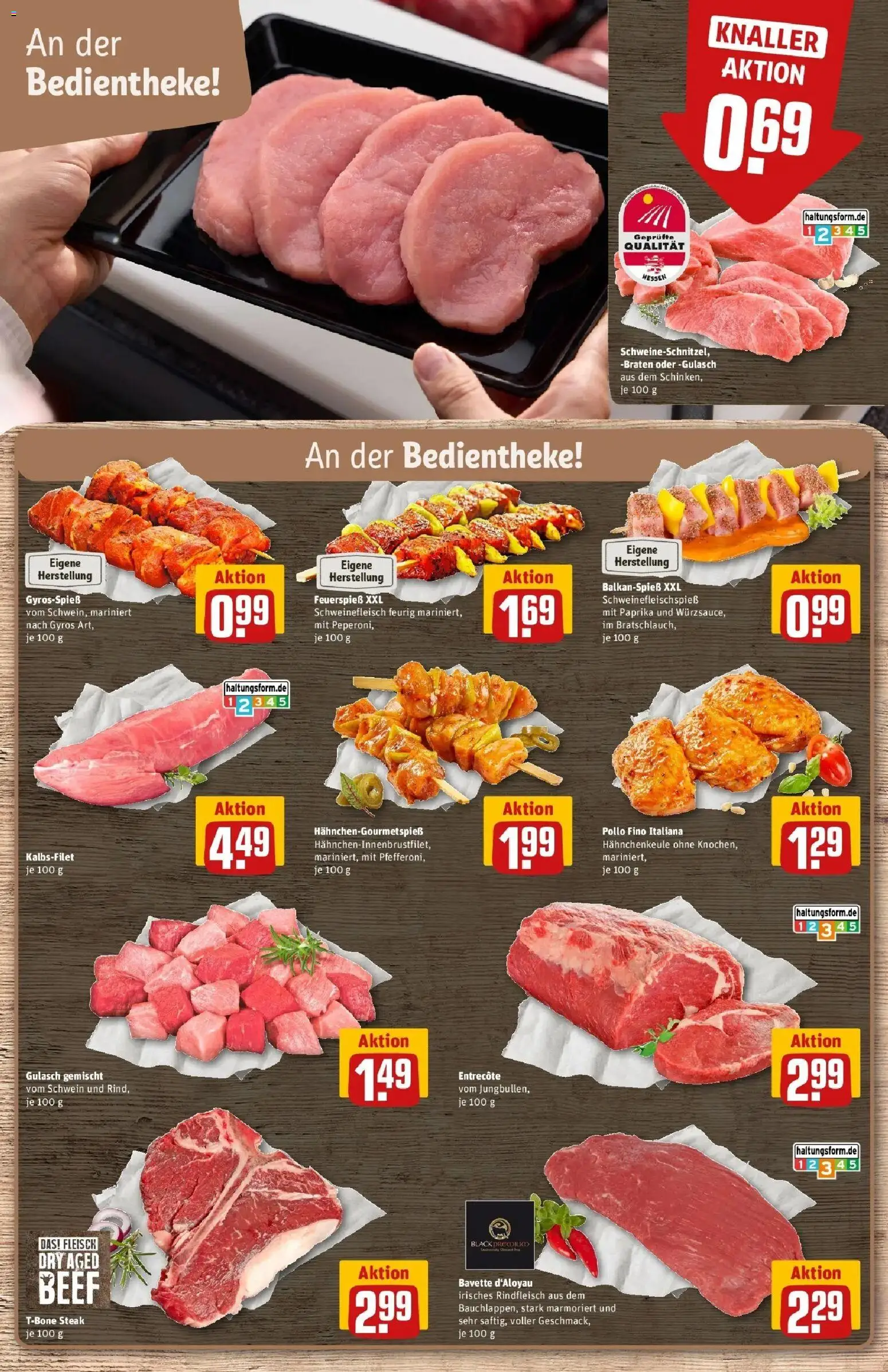 REWE Prospekt ab 24.08.2026 zum Blättern » Angebote | Seite: 8 | Produkte: Entrecote, Paprika, Rindfleisch, Fleisch
