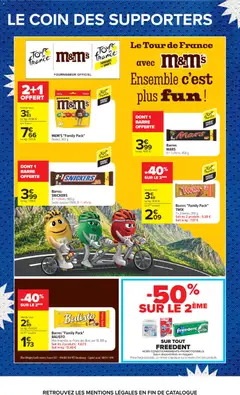 Carrefour - Prévisualisation de Barres "Family Pack" TWIX, 7 x 2 barres, 350 g. Soit les 2 produits : 5,58 € Soit le kg : 7,97 € valide à partir de 07/07/2026 | Page: 40