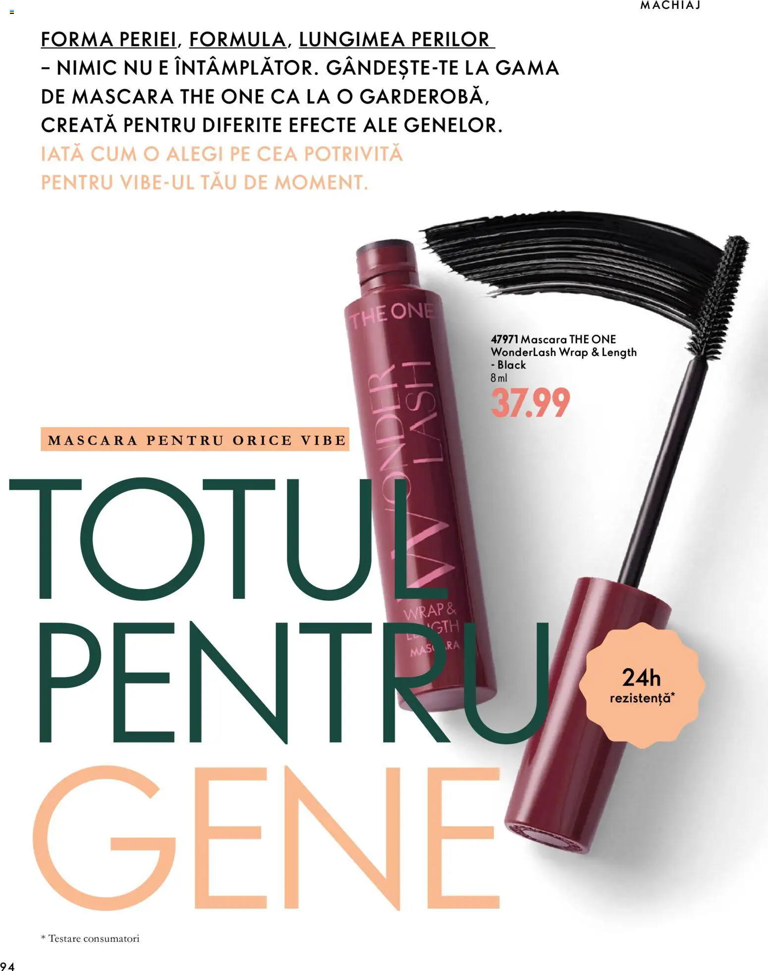 Noul catalog Oriflame – valabil de la 30.09.2026 | Pagină: 94 | Produse: Machiaj, Mascara, Black