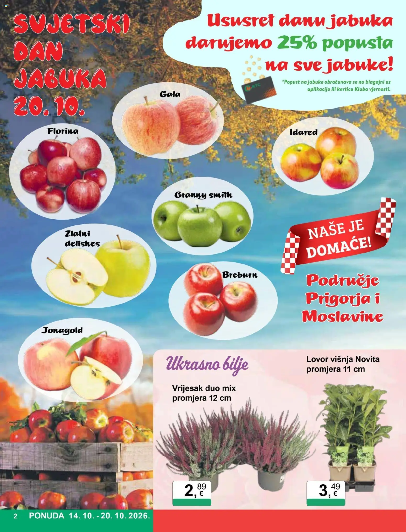 KTC katalog | vrijedi od 14.10.2026 | Stranica: 2 | Proizvodi: Jabuke, Vrijesak, Bilje, Jabuka