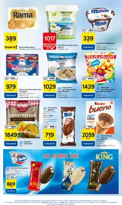 Tesco aktuális akciós újság - amely érvényes a következő dátumtól: 2026.07.09. | Oldal: 17 | Termékek: Actimel, Rama, Jégkrém, Pálcikás jégkrém
