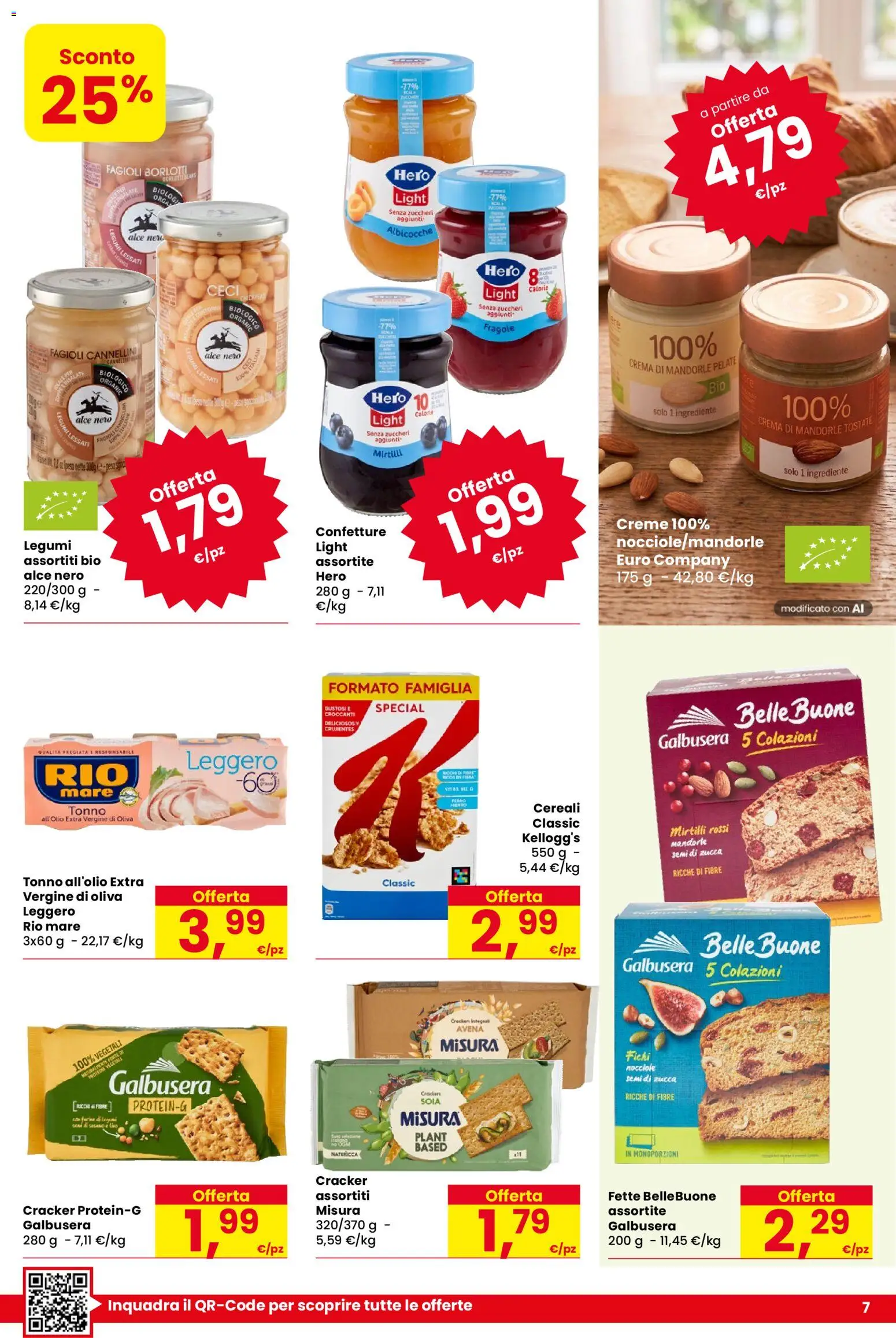 Volantino Despar del 20/08/2026 | Pagina: 7 | Prodotti: Cereali, Mirtilli, Tonno, Semi di zucca