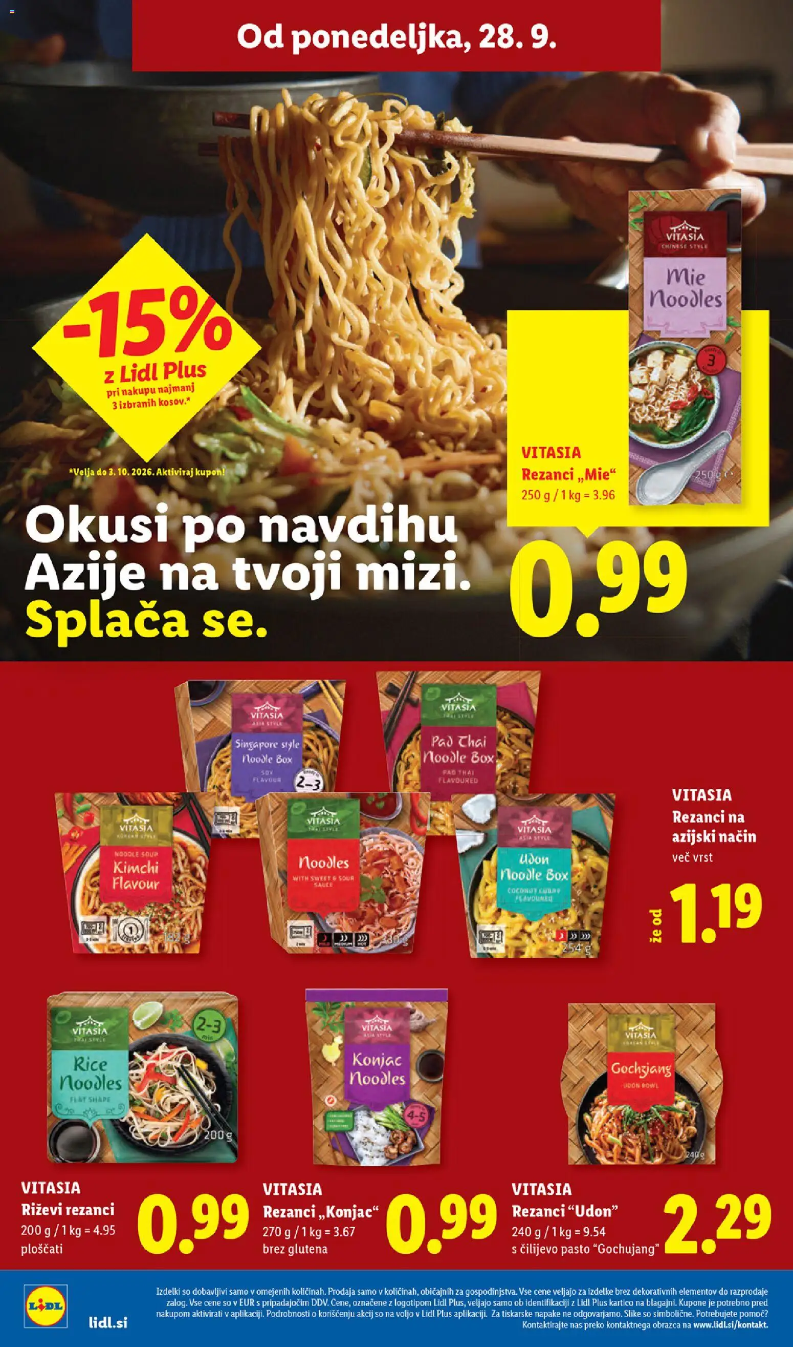Novi Lidl katalog ponudbe – veljaven od 24.09.2026 | Stran: 48 | Izdelki: Rezanci
