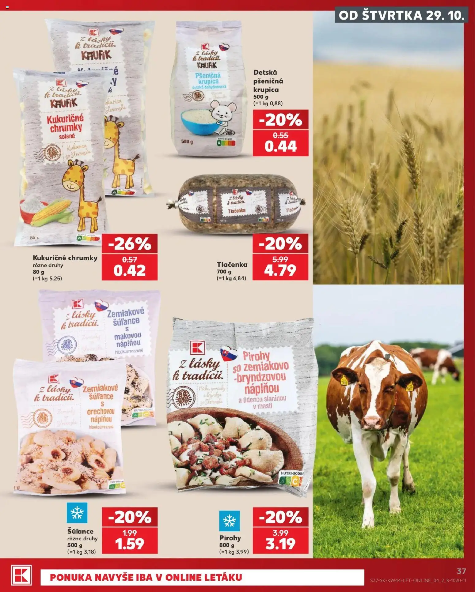 Kaufland SK akciós ujság - amely érvényes a következő dátumtól: 2026.10.29. | Oldal: 37