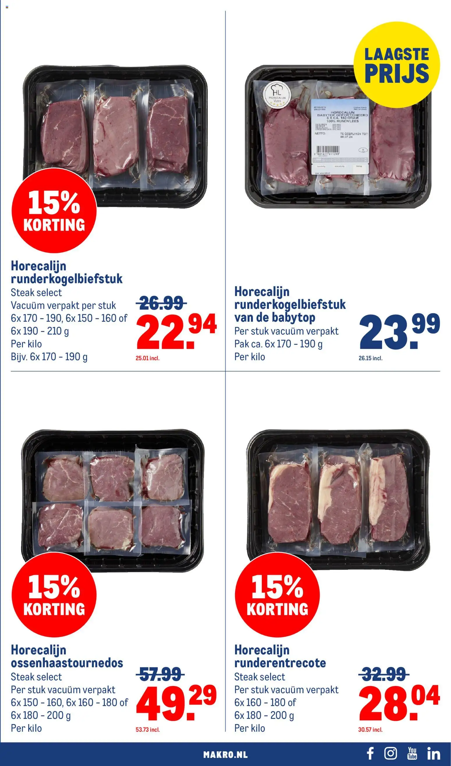 {H1} | Pagina: 25 | Producten: Vlees, Steak, Runderentrecote, Rundvlees