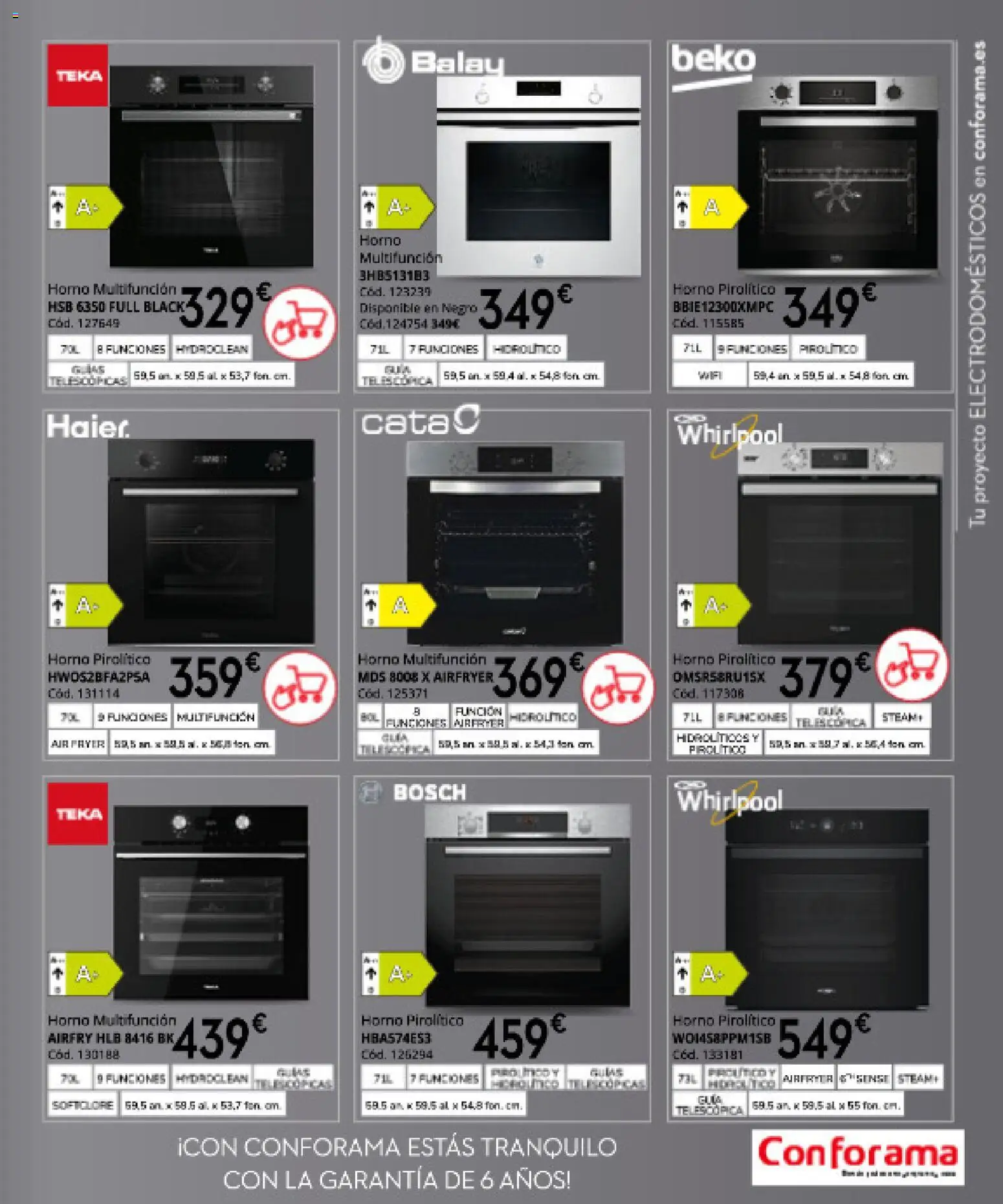 Conforama folleto │ válido desde el 16.04.2026 | Página: 109 | Productos: Horno